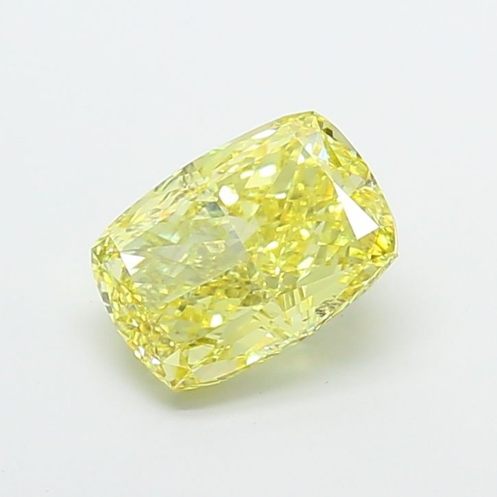 Loose Diamond - CUSHION MODIFIED 4.03ct Fancy Intense Yellow VS2: Loose Diamond - CUSHION MODIFIED 4.03ct Fancy Intense Yellow VS2 Source: This is a real non-mined Diamond that has been grown in a lab Shape: CUSHION MODIFIED Carats: 4.03 Color: Fancy Intense Yellow 