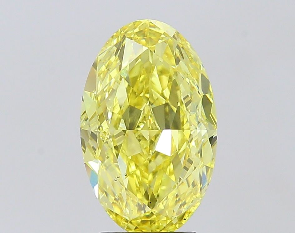 Loose Diamond - OVAL 4.0ct Fancy Intense Yellow VS2: Loose Diamond - OVAL 4.0ct Fancy Intense Yellow VS2 Source: This is a real non-mined Diamond that has been grown in a lab Shape: OVAL Carats: 4.0 Color: Fancy Intense Yellow Certification: IGI Video: