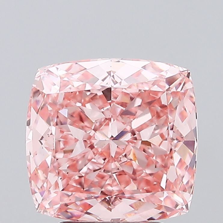 Loose Diamond - CUSHION MODIFIED 4.07ct Fancy Vivid Pink VS1: Loose Diamond - CUSHION MODIFIED 4.07ct Fancy Vivid Pink VS1 Source: This is a real non-mined Diamond that has been grown in a lab Shape: CUSHION MODIFIED Carats: 4.07 Color: Fancy Vivid Pink Certific