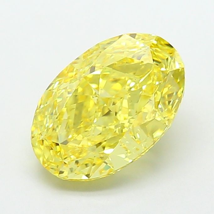 Loose Diamond - OVAL 4.1ct Fancy Vivid Yellow VS1: Loose Diamond - OVAL 4.1ct Fancy Vivid Yellow VS1 Source: This is a real non-mined Diamond that has been grown in a lab Shape: OVAL Carats: 4.1 Color: Fancy Vivid Yellow Certification: IGI Video: