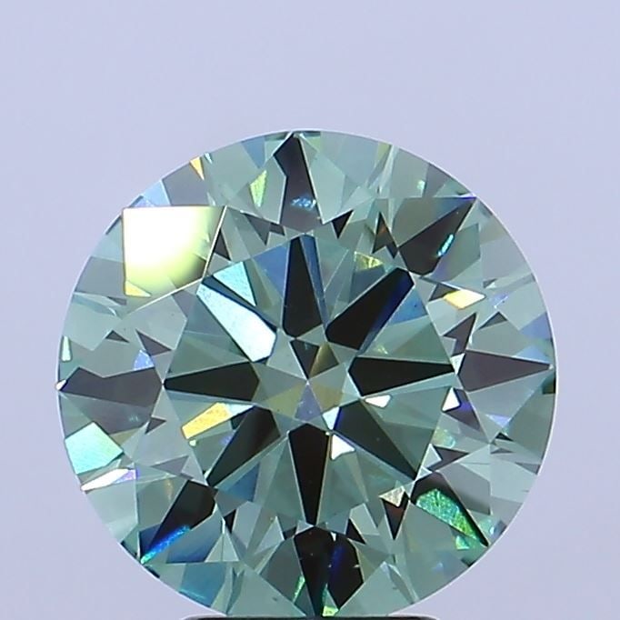 Ideal Loose Diamond - ROUND 5.01ct Fancy Vivid Green VS2: Ideal Loose Diamond - ROUND 5.01ct Fancy Vivid Green VS2 Source: This is a real non-mined Diamond that has been grown in a lab Shape: ROUND Carats: 5.01 Color: Fancy Vivid Green Certification: IGI