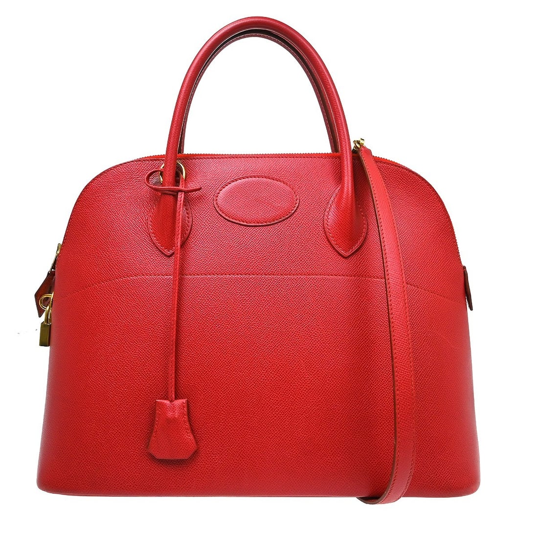 HERMES Bolide 35 Rouge Vif Courchevel leather 2way bag (1 of 13)