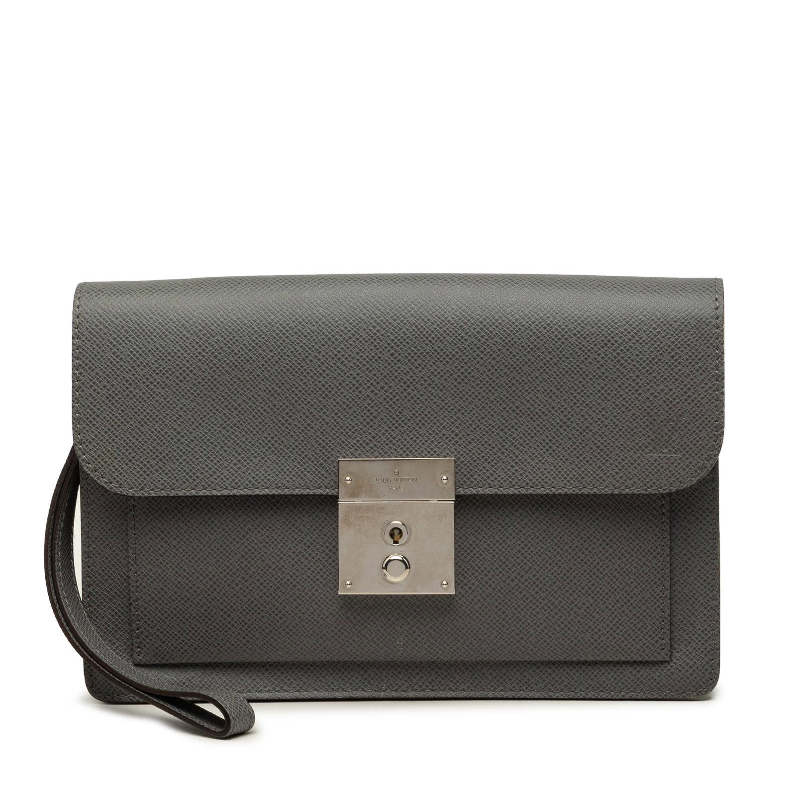 Louis Vuitton Neo Belaia Taiga Leather Wristlet Clutch (1 of 7)