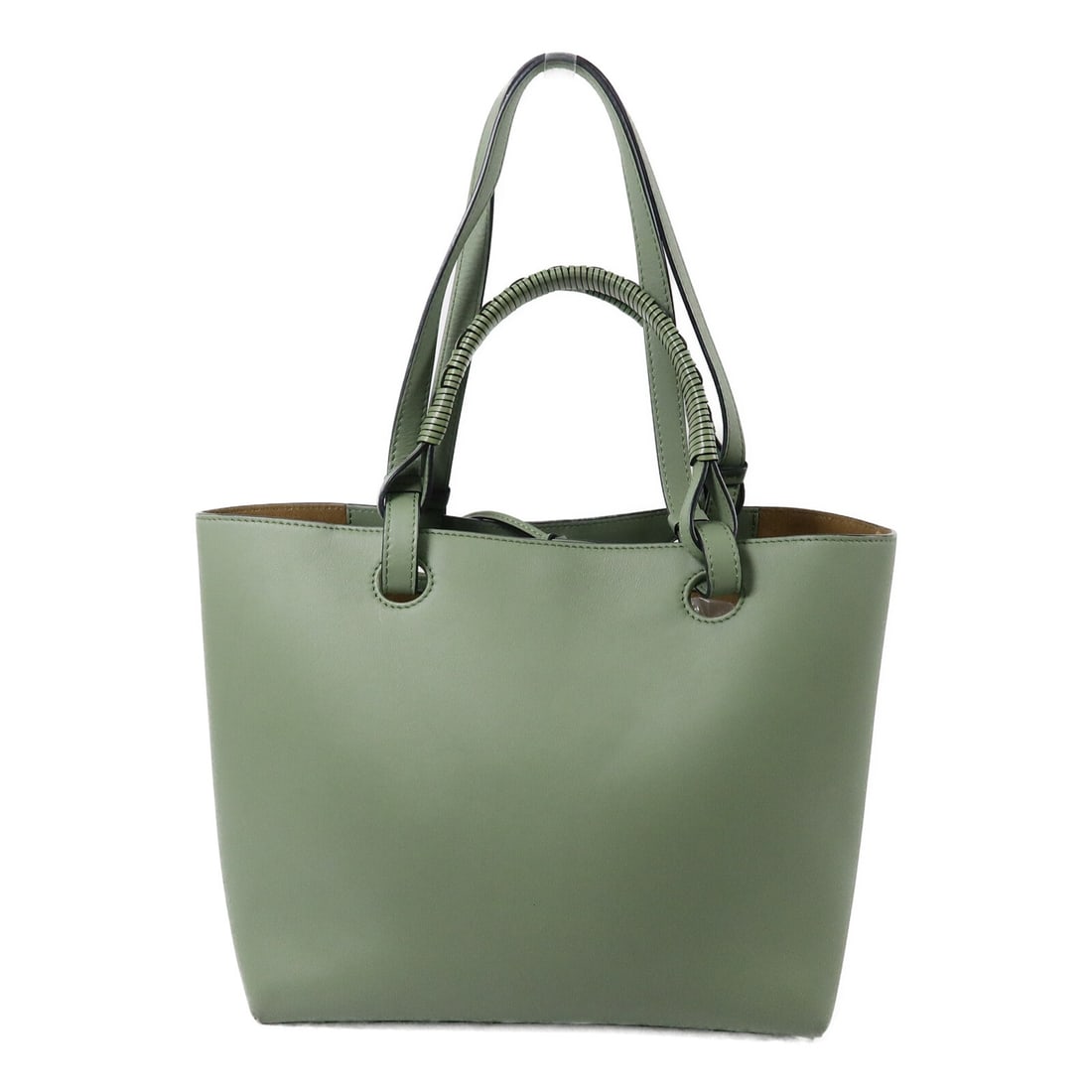 LOEWE Anagram Green Calfskin Tote Bag for Women (1 of 18)