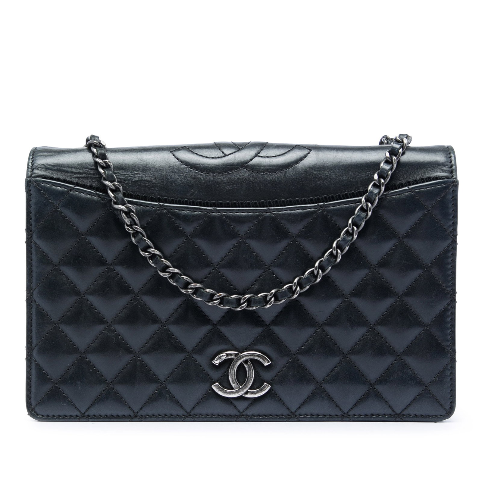Chanel Ballerine Flap Small Black Quilted Calfskin Shoulder Bag: Chanel Ballerine Flap Small Black Quilted Calfskin Shoulder Bag A Chanel Small Quilted Calfskin Ballerine Flap bag crafted in black leather with a quilted body and a leather-woven chain strap. The des