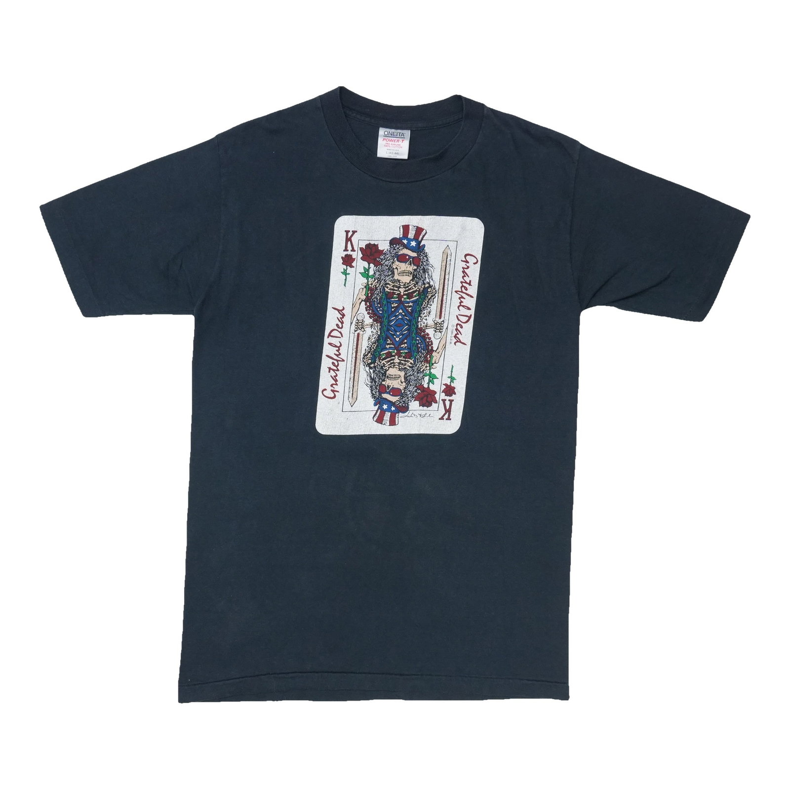 Grateful Dead vintage 1980s shirt with playing card graphic (1 of 5)