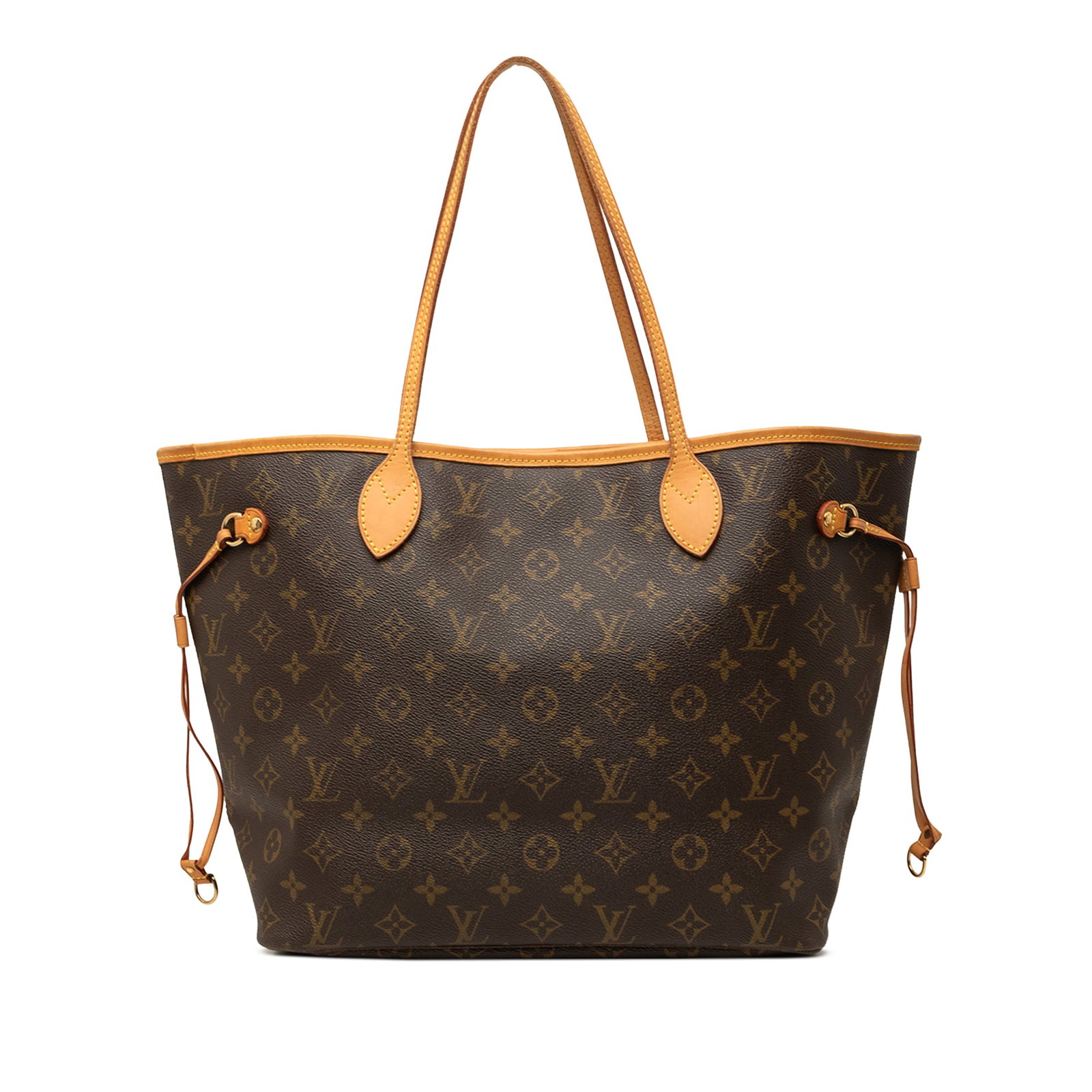 Louis Vuitton Neverfull MM Monogram Canvas Tote Bag: Louis Vuitton Neverfull MM Monogram Canvas Tote Bag Louis Vuitton Monogram Neverfull MM tote bag crafted with a monogram canvas body and vachetta leather trim. It features flat vachetta leather straps