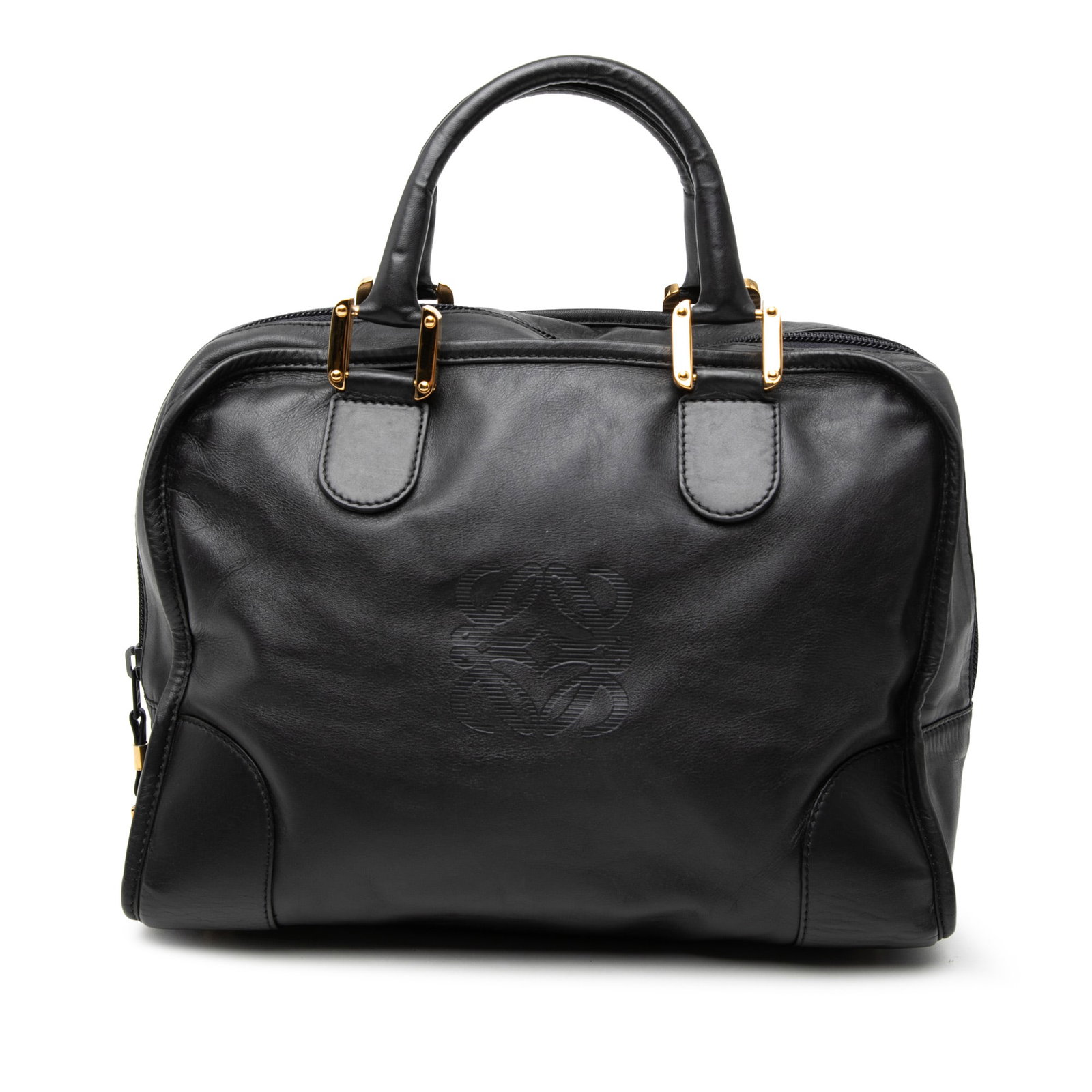 LOEWE Amazona 32 Black Leather Top Zip Handbag (1 of 6)