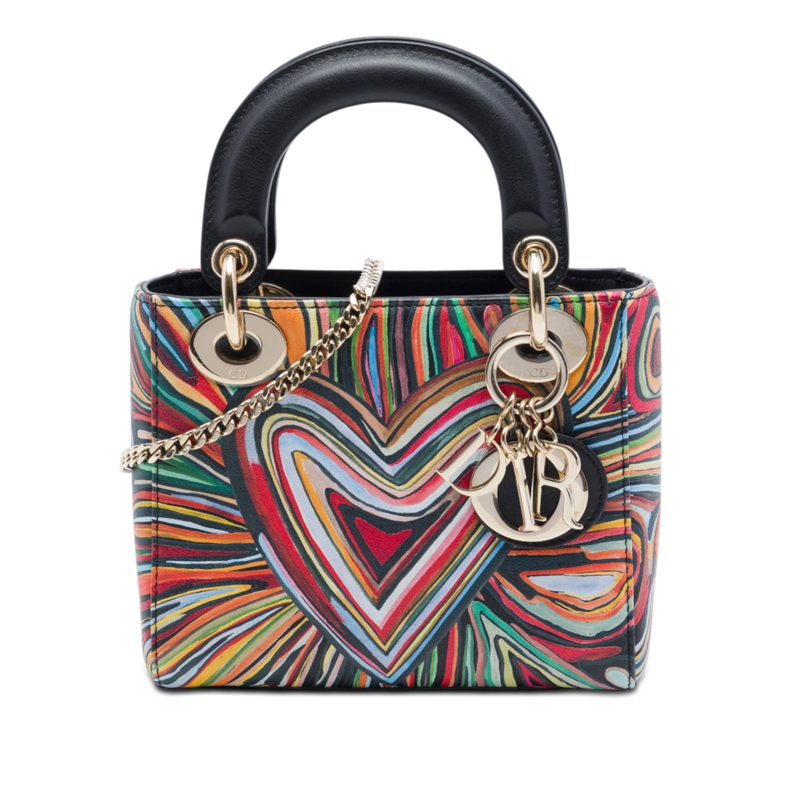 Dior Lady Dior DiorAmour Mini Red Calfskin Satchel (1 of 6)