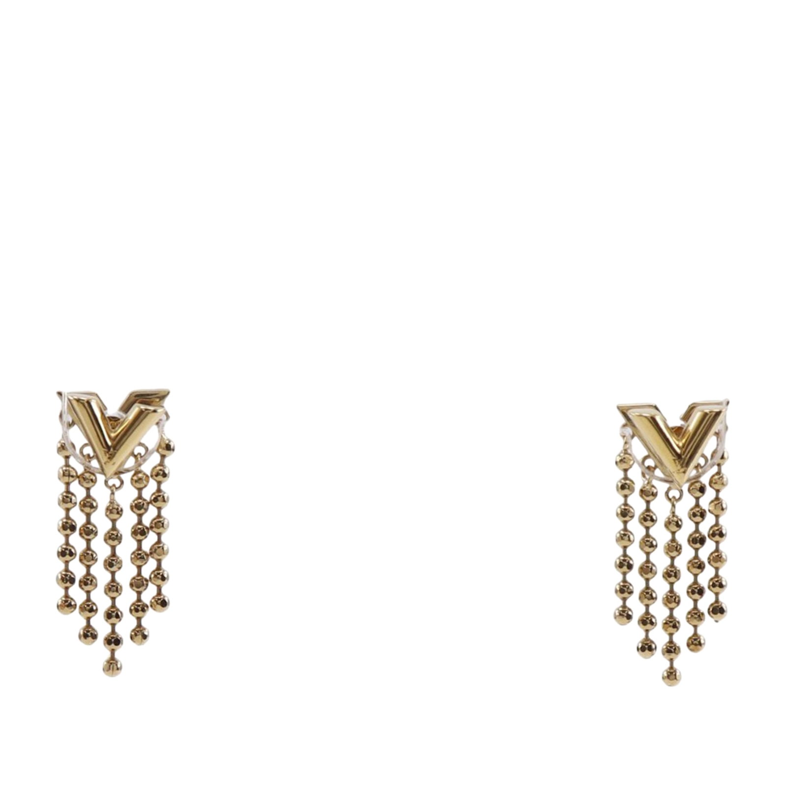 Louis Vuitton Essentials V Skin Gold Plated Earrings (1 of 10)