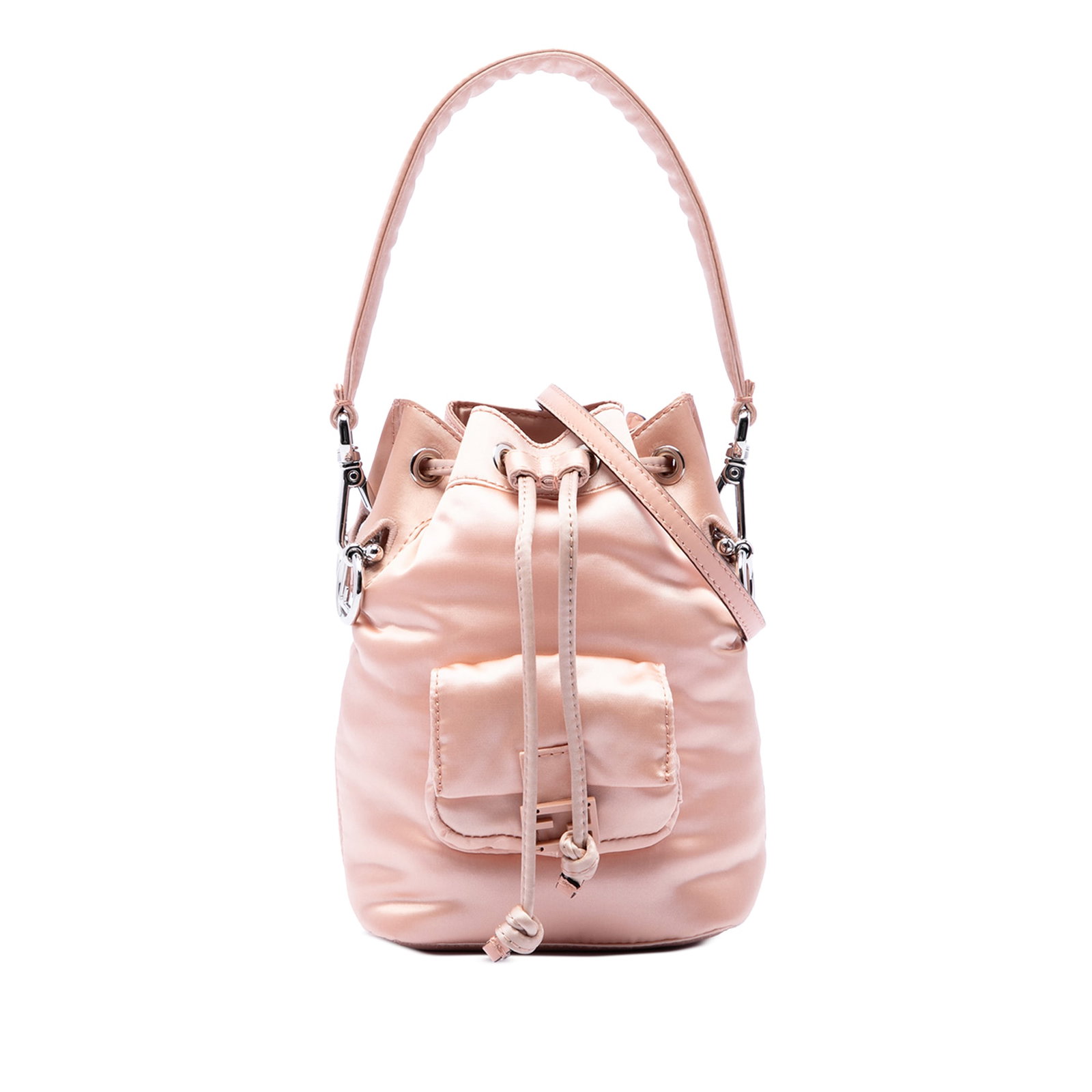 Fendi Mon Tresor Mini Bucket Bag in Pink Satin (1 of 7)