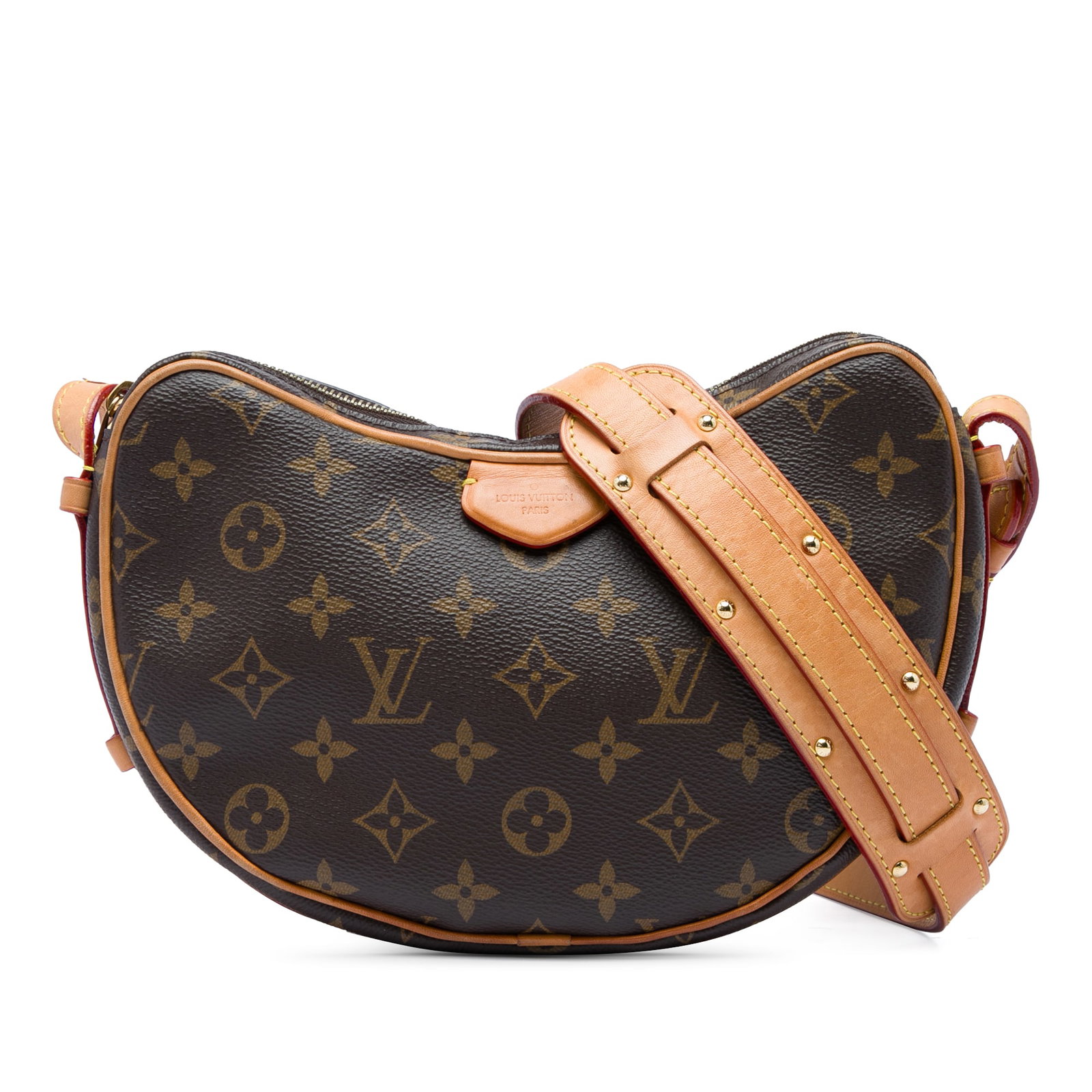 Louis Vuitton Croissant MM Monogram Shoulder Bag with Pouch: Louis Vuitton Croissant MM Monogram Shoulder Bag with Pouch The Louis Vuitton Monogram Croissant MM is a shoulder bag crafted with a monogram canvas body and a flat vachetta shoulder strap. It feature