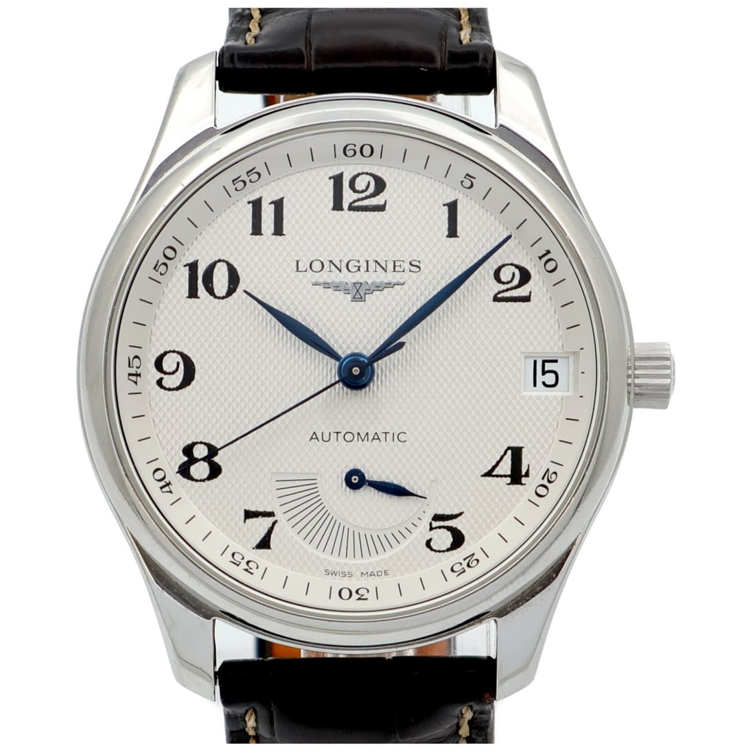 LONGINES L2.666.4 Master Collection mens automatic wristwatch white dial (1 of 13)
