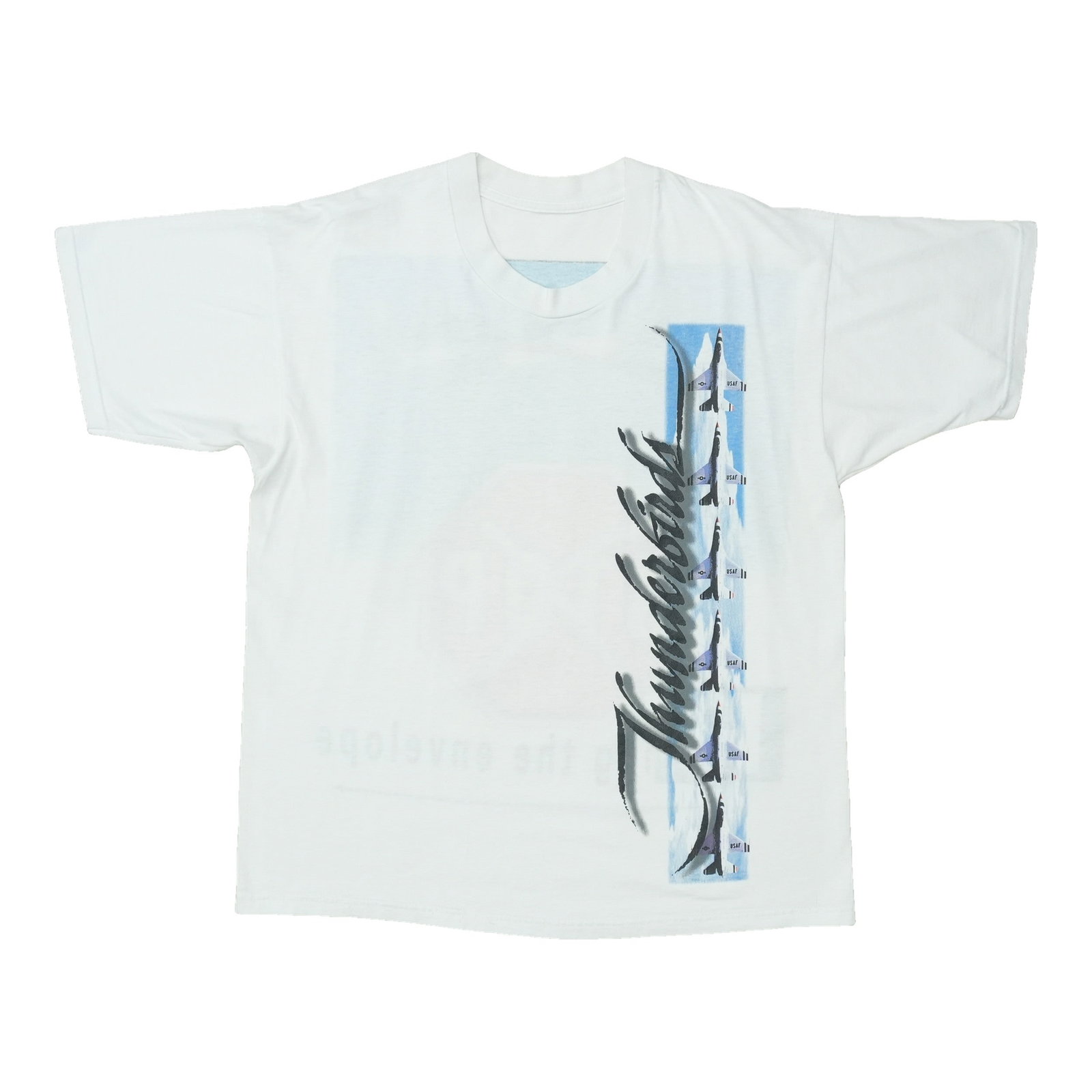 Vintage 1990s Thunderbirds Pushing The Envelope Cotton T Shirt (1 of 4)