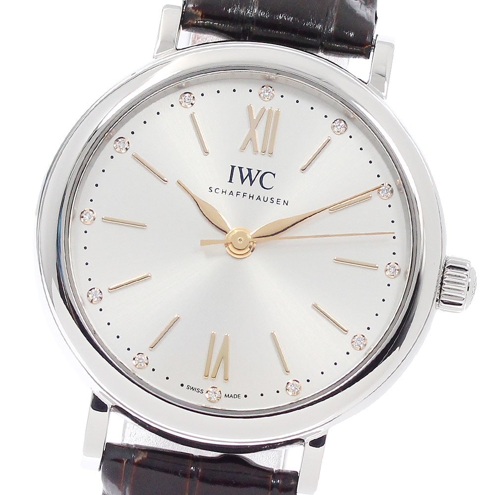 IWC Portofino Automatic 34 Ladies Watch IW357403 Diamond Dial (1 of 6)