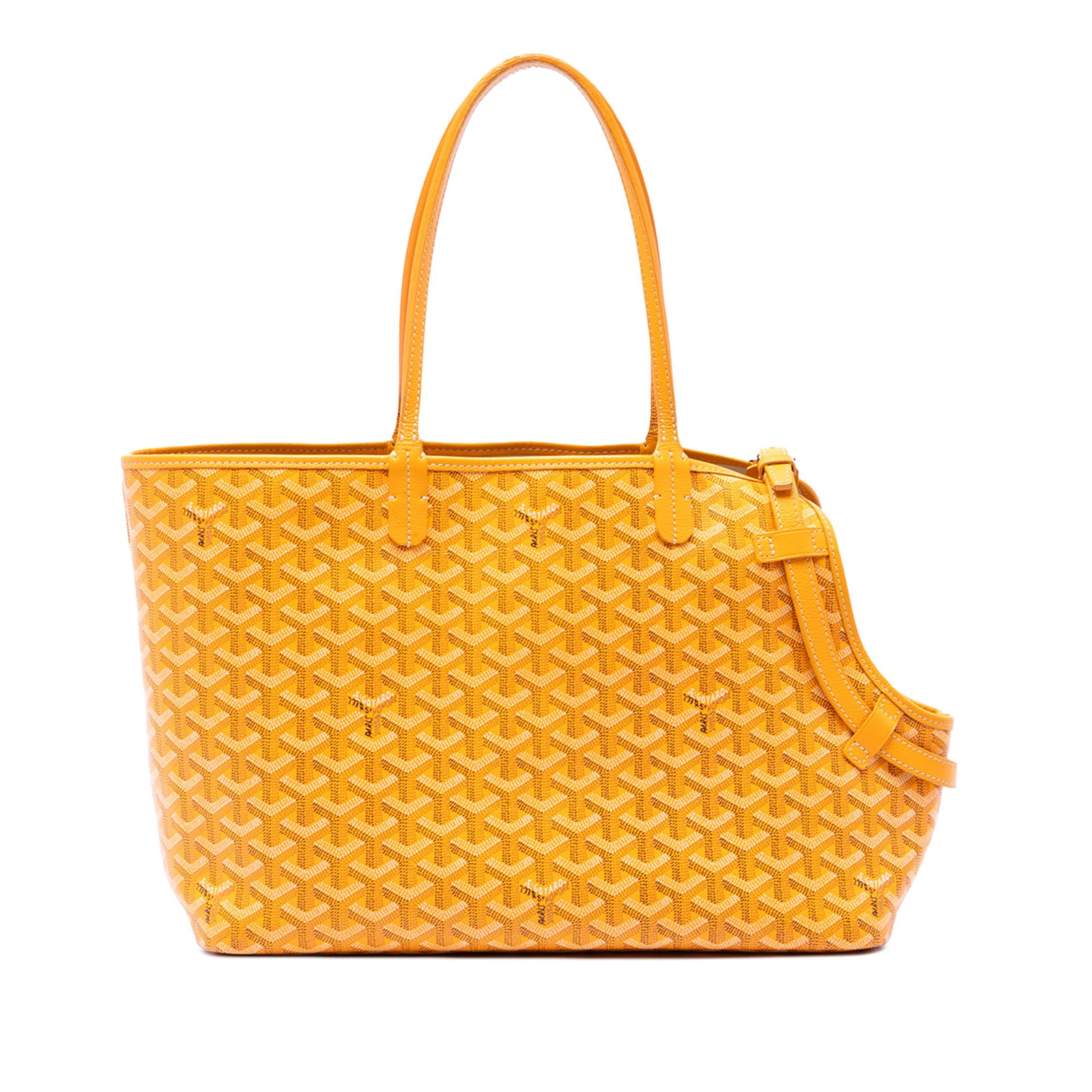 Goyard Goyardine Chien Gris Pet Carrier Yellow Coated Canvas (1 of 6)