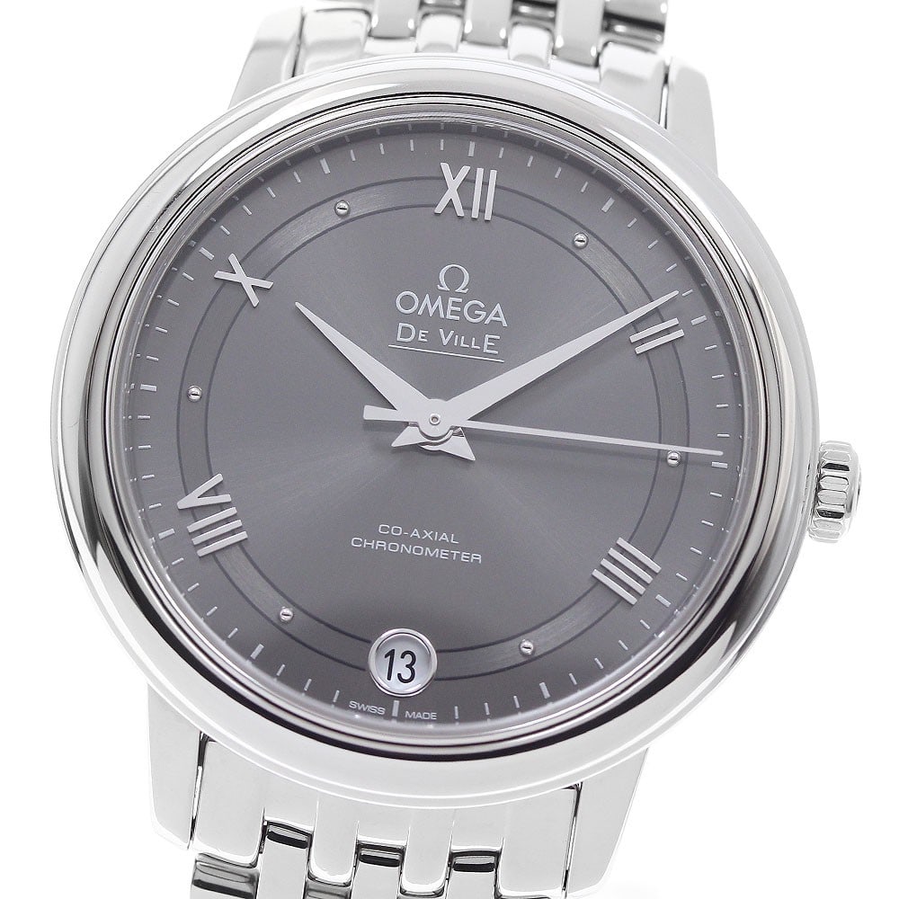 Omega De Ville Prestige 424.10.33.20.06.001 Ladies Automatic Watch: Omega De Ville Prestige 424.10.33.20.06.001 Ladies Automatic Watch OMEGA De Ville Prestige Co-Axial automatic women's wristwatch with a gray dial, stainless steel case and stainless steel bracelet. Th