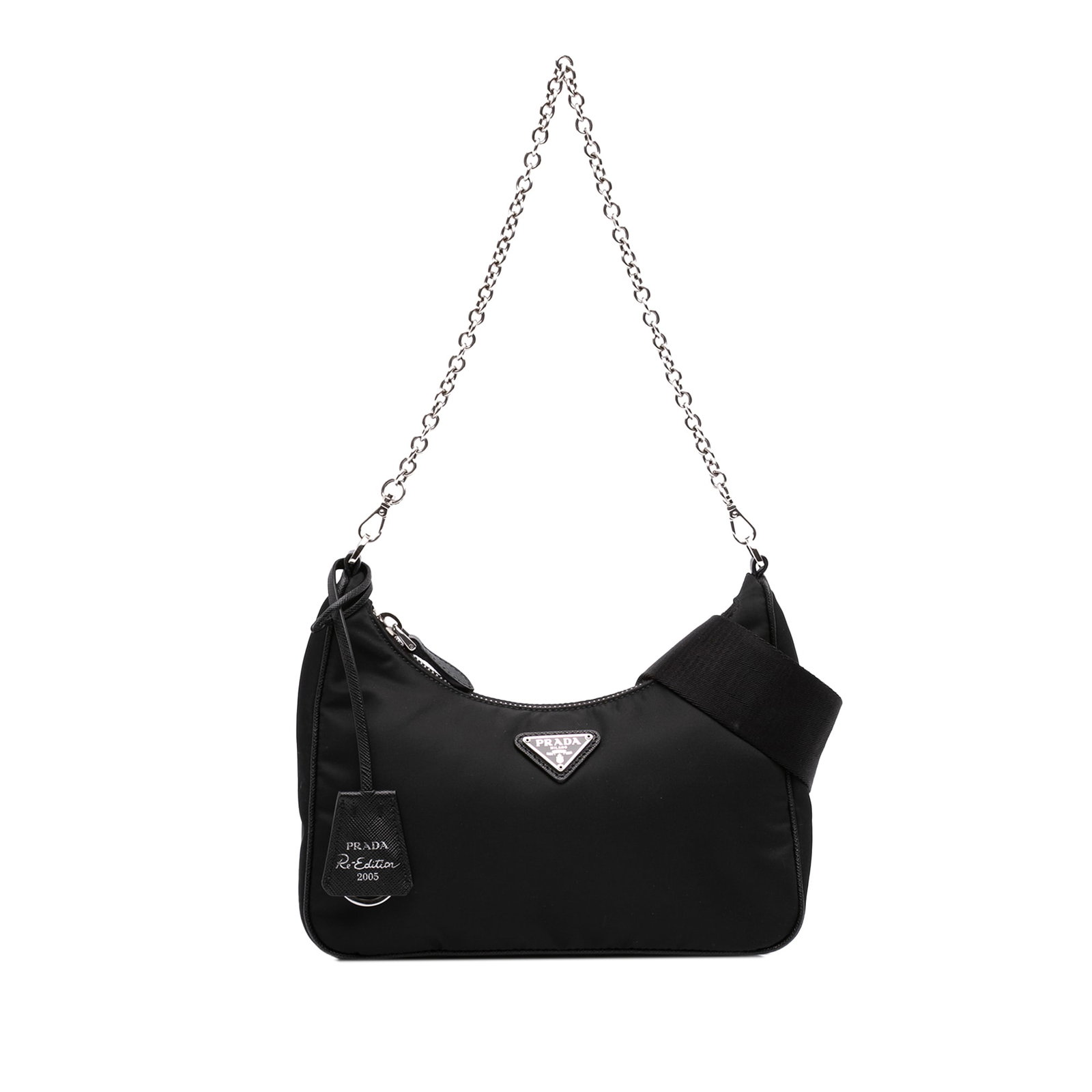 Prada Re Edition 2005 Black Nylon Satchel with Pouch (1 of 7)