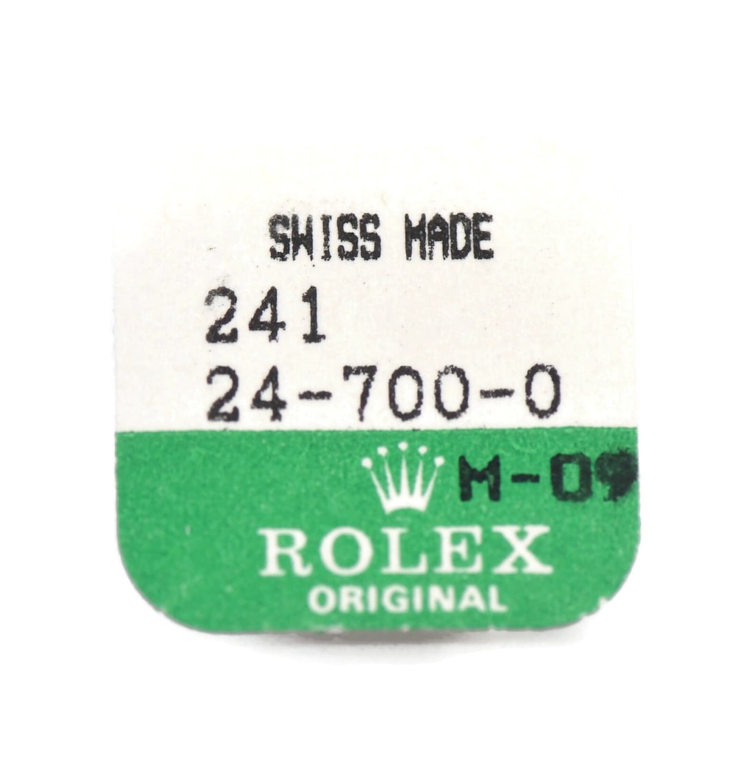 Rolex watch crown part 241 24-700-0 Swiss made: Rolex watch crown part 241 24-700-0 Swiss made Pre-owned Rolex crown compatible with Rolex model 241 24-700-0. Swiss made. Specifications Brand: Rolex Item Type: Crown Compatible Brand: Rolex Compatib