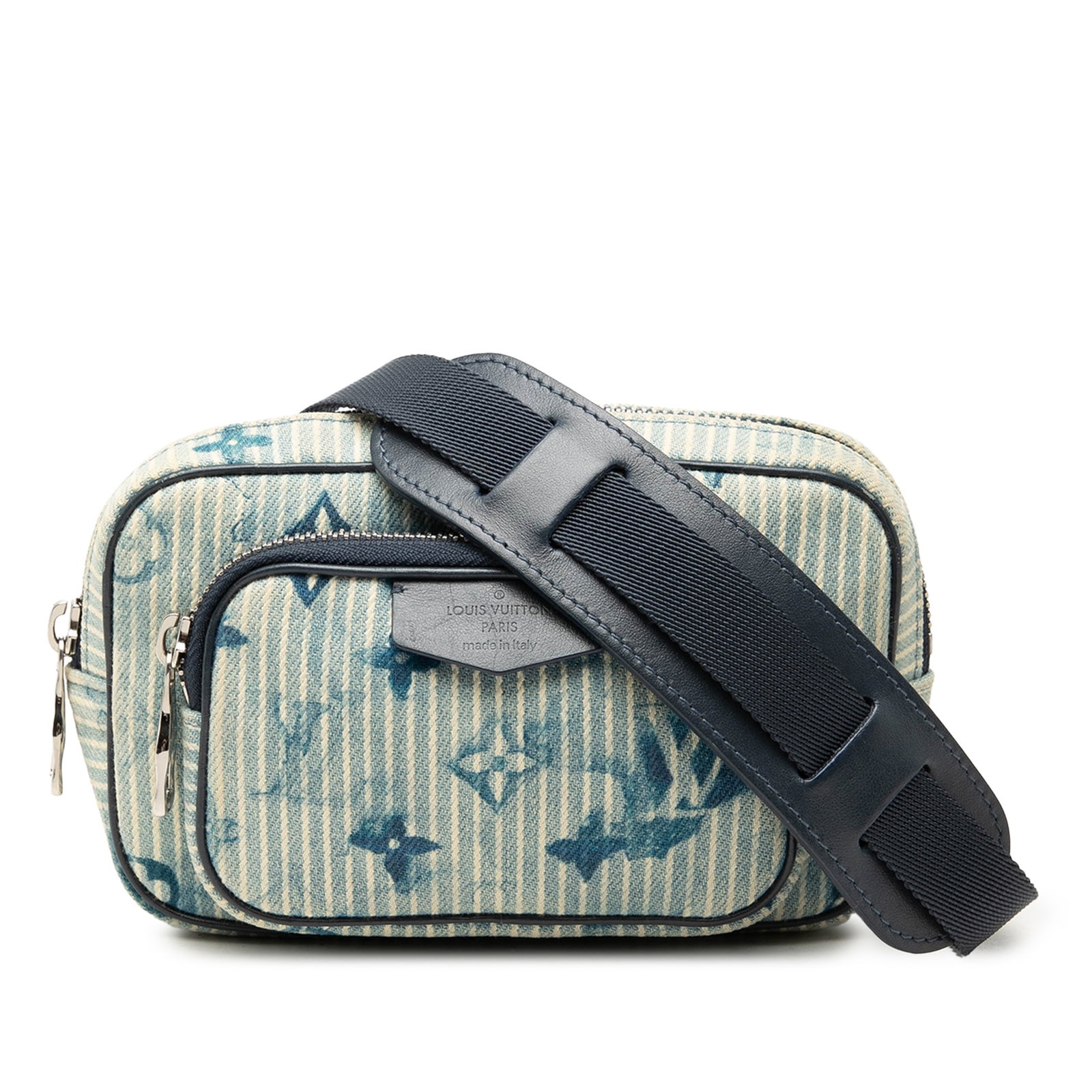 Louis Vuitton Outdoor Pouch in Monogram Denim Watercolor Hickory Stripes (1 of 6)