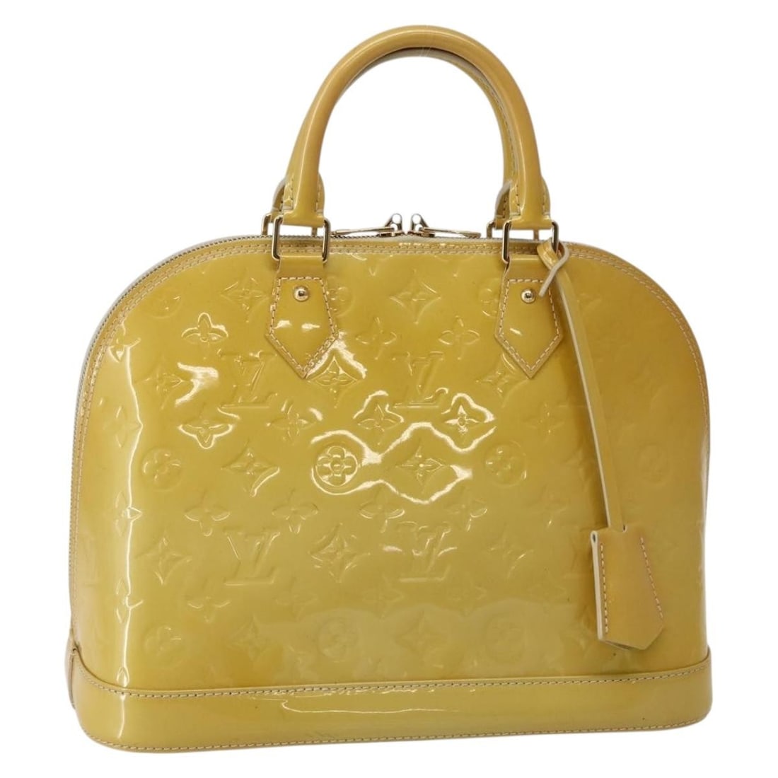 Louis Vuitton Alma PM Monogram Vernis Patent Leather Handbag Broncorail M91445: Louis Vuitton Alma PM Monogram Vernis Patent Leather Handbag Broncorail M91445 Louis Vuitton Monogram Vernis Alma PM handbag in Broncorail patent leather. This women's handbag is made in France and in