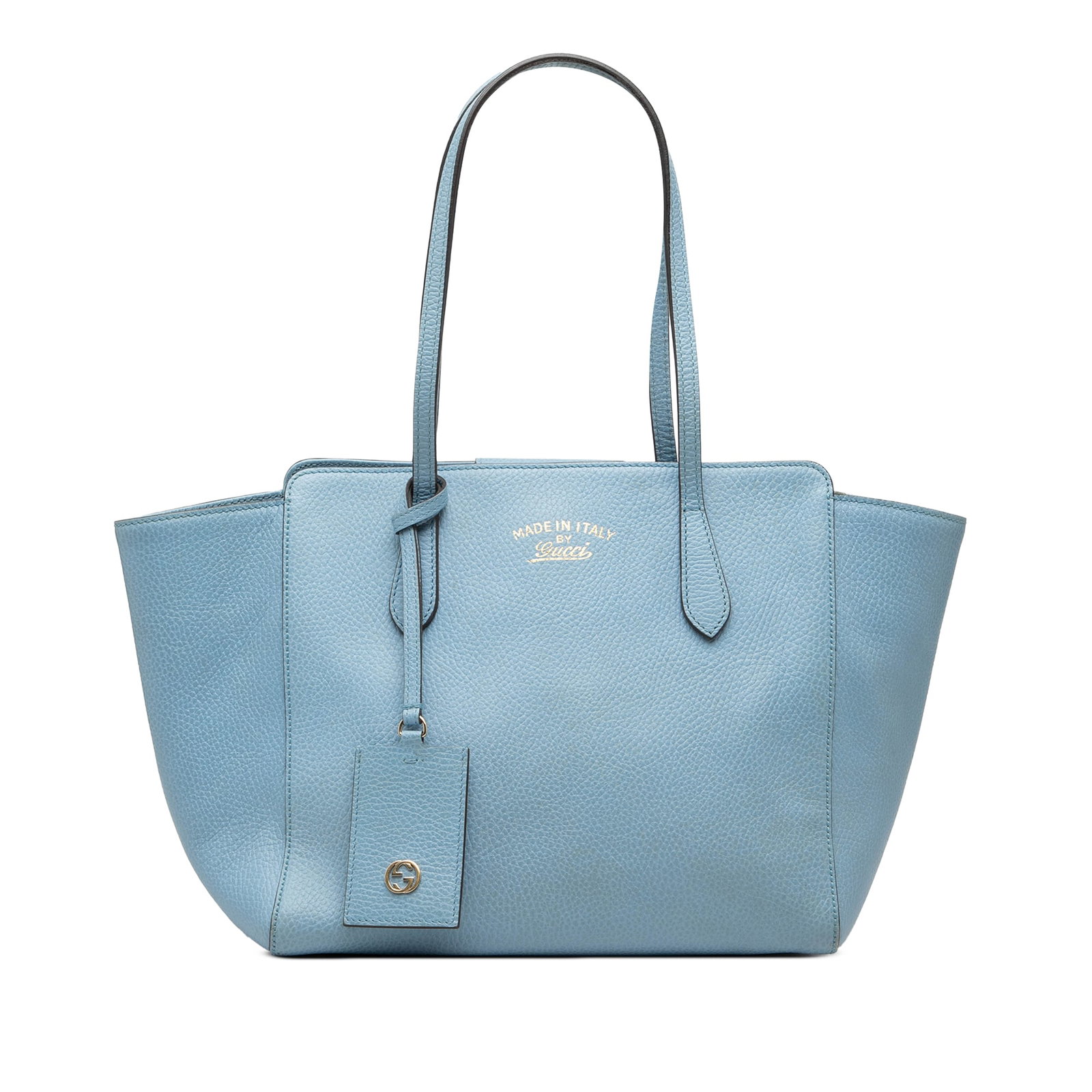 Gucci Swing Medium Blue Leather Tote Bag (1 of 6)