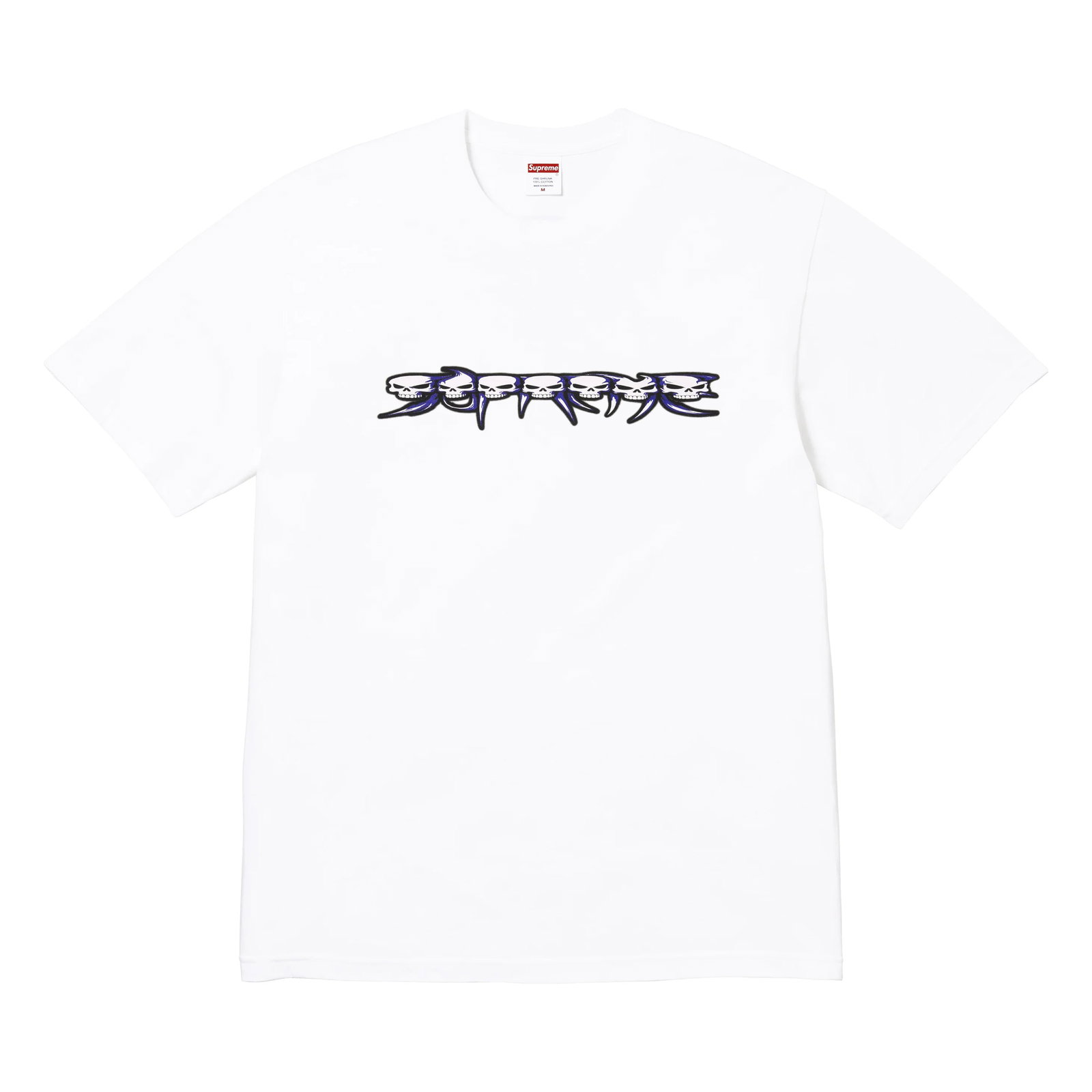 Supreme white skulls spellout T shirt size Small (1 of 1)