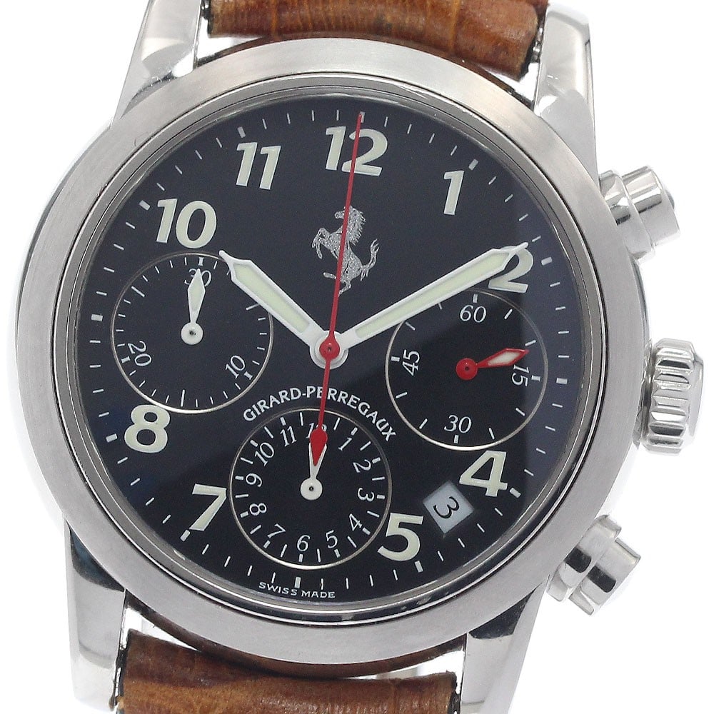 Girard Perregaux Ferrari 8020 mens automatic chronograph watch date (1 of 6)
