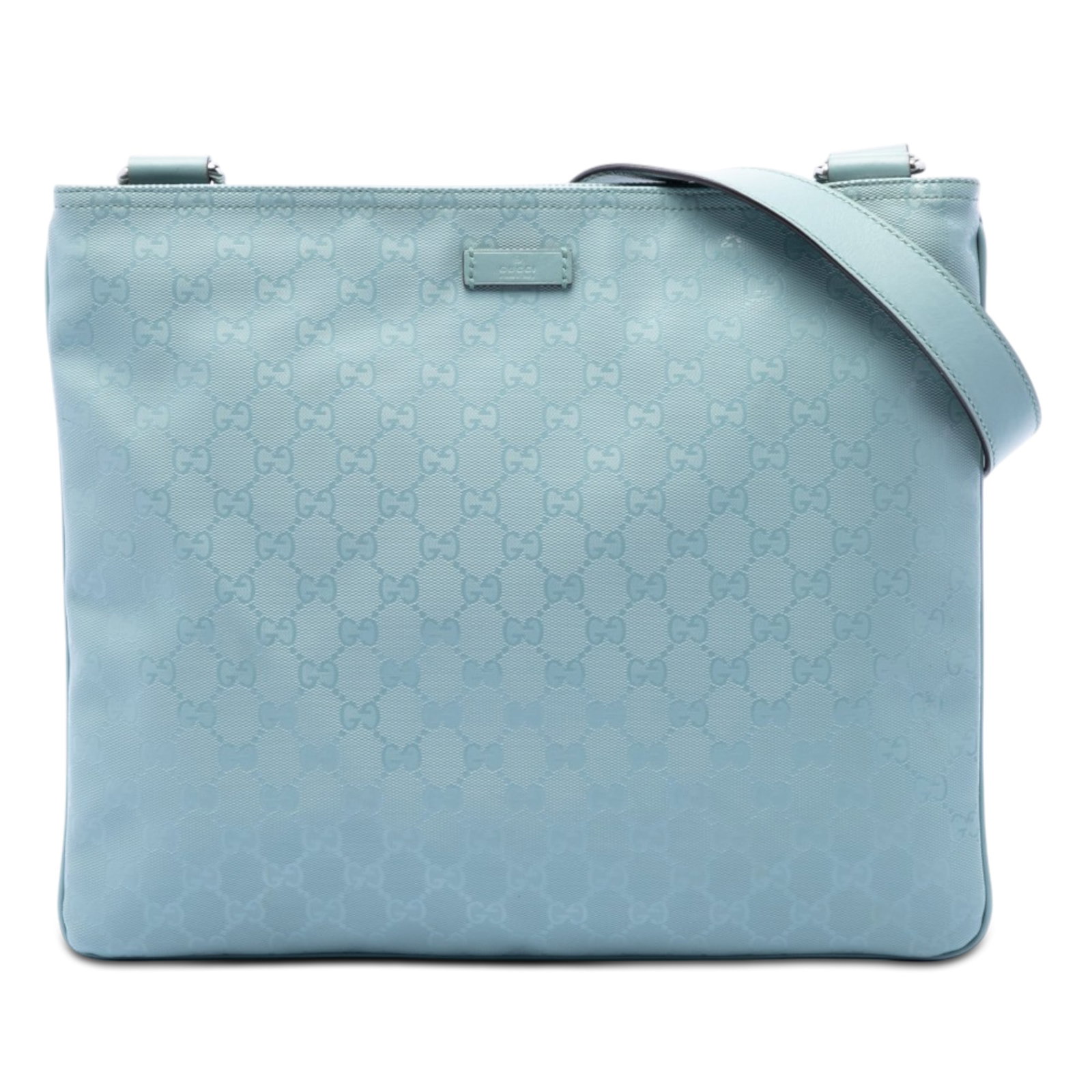 Gucci GG Imprime Blue Crossbody Bag Coated Canvas: Gucci GG Imprime Blue Crossbody Bag Coated Canvas Gucci GG Imprime crossbody bag in blue with a coated canvas body and adjustable flat leather strap. The bag features a top zip closure with interior z