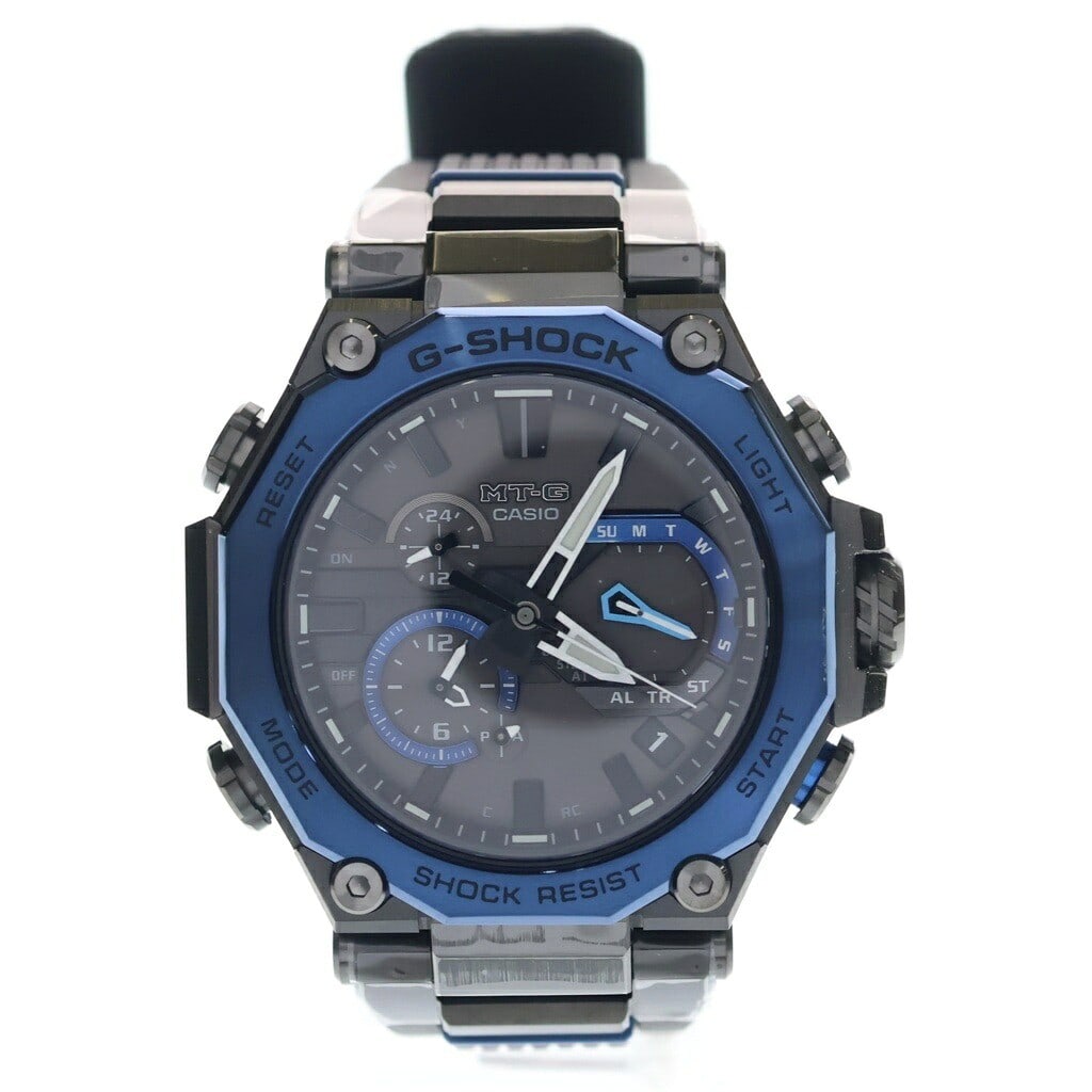 CASIO G-SHOCK MTG-B2000 mens solar wristwatch black dial carbon rubber: CASIO G-SHOCK MTG-B2000 mens solar wristwatch black dial carbon rubber CASIO G-SHOCK MTG-B2000 men's wristwatch with a black dial and Carbon x Rubber construction. This solar-powered model has been fu