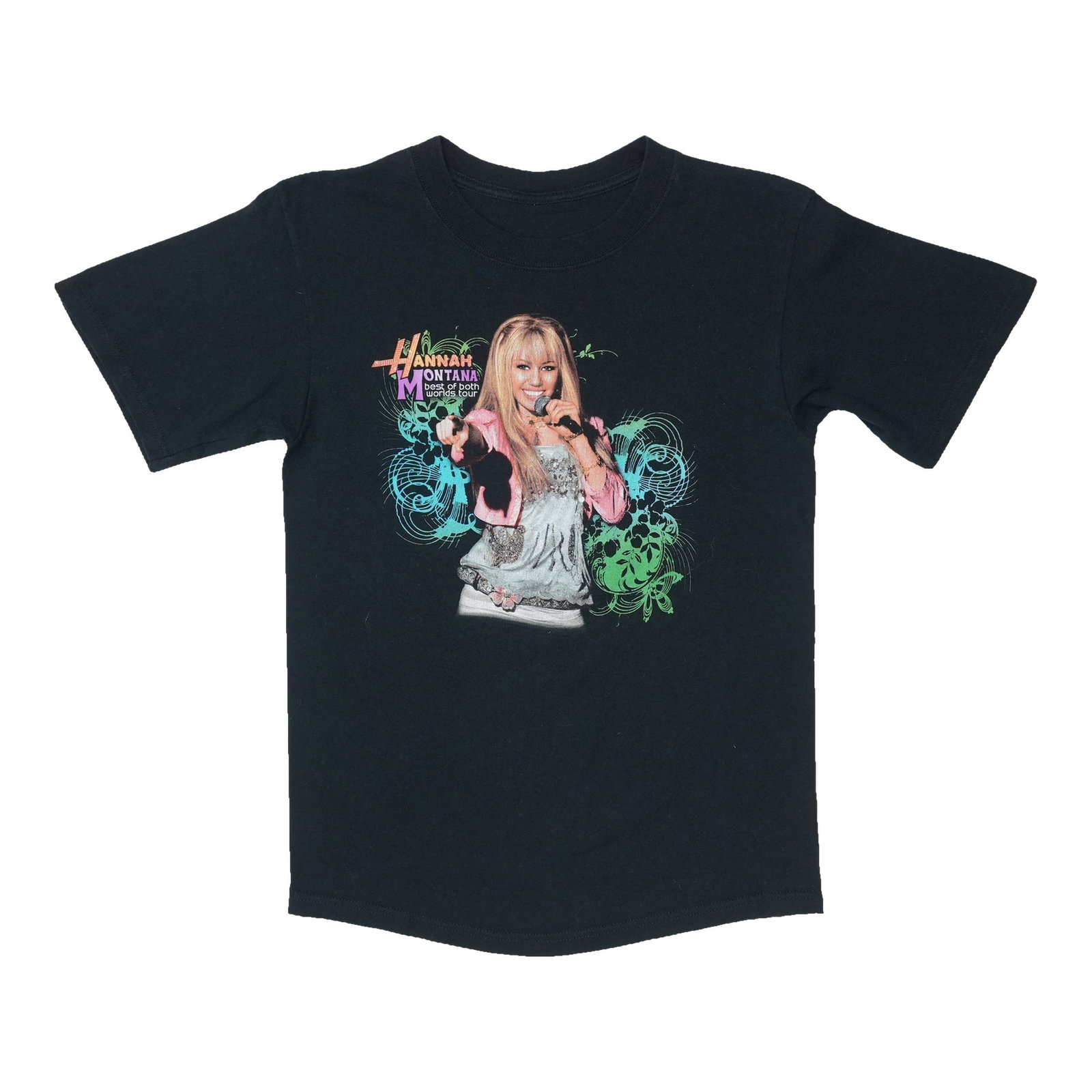 Black 2007 Hannah Montana Tour Shirt Best Of Both Worlds (1 of 4)