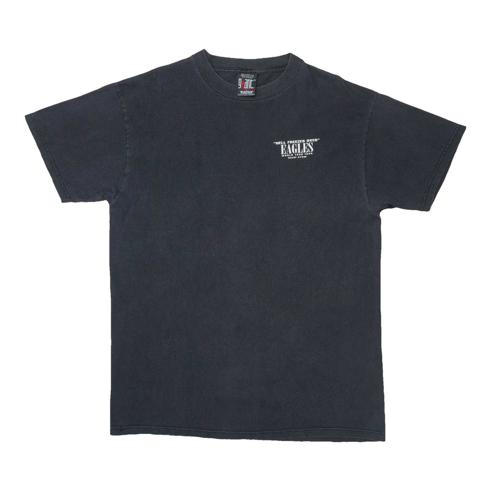 Vintage 1995 Eagles World Tour Local Crew Cotton Shirt XL: Vintage 1995 Eagles World Tour Local Crew Cotton Shirt XL Original vintage 1995 Eagles Hell Freezes Over World Tour Local Crew shirt. This true vintage piece is not a modern reproduction and is in exc