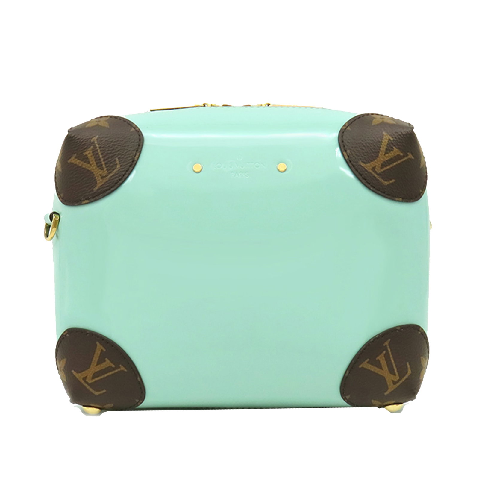 Louis Vuitton Vernis Miroir Venice Green Leather Shoulder Bag: Louis Vuitton Vernis Miroir Venice Green Leather Shoulder Bag A compact Louis Vuitton Vernis Miroir Venice bag crafted with a vernis leather body and Monogram canvas trim. It features an adjustable fl