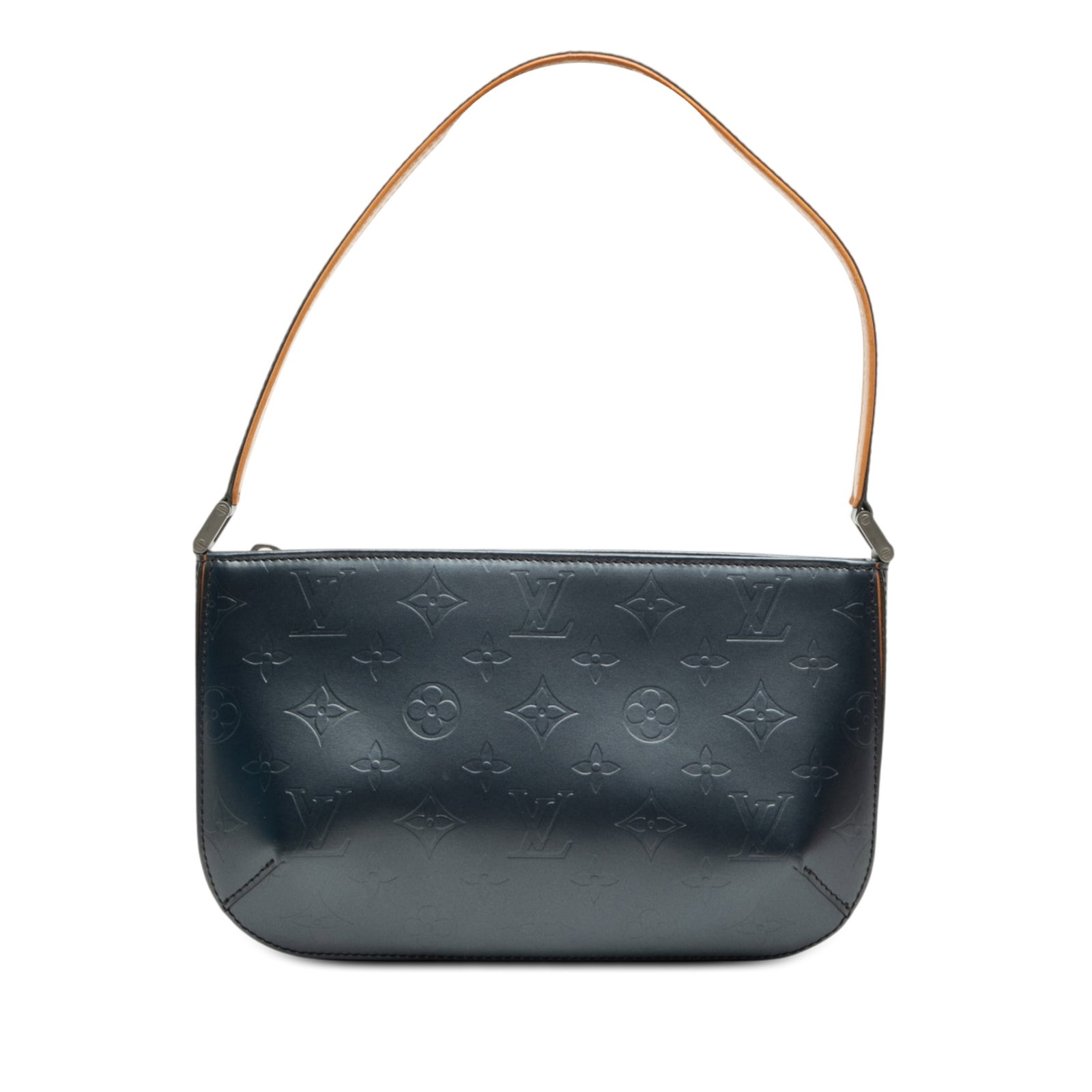 Louis Vuitton Fowler Monogram Mat Leather Shoulder Bag Blue: Louis Vuitton Fowler Monogram Mat Leather Shoulder Bag Blue Louis Vuitton Monogram Mat Fowler shoulder bag in blue leather with a flat shoulder strap and top zip closure. Includes dust bag and box. Co