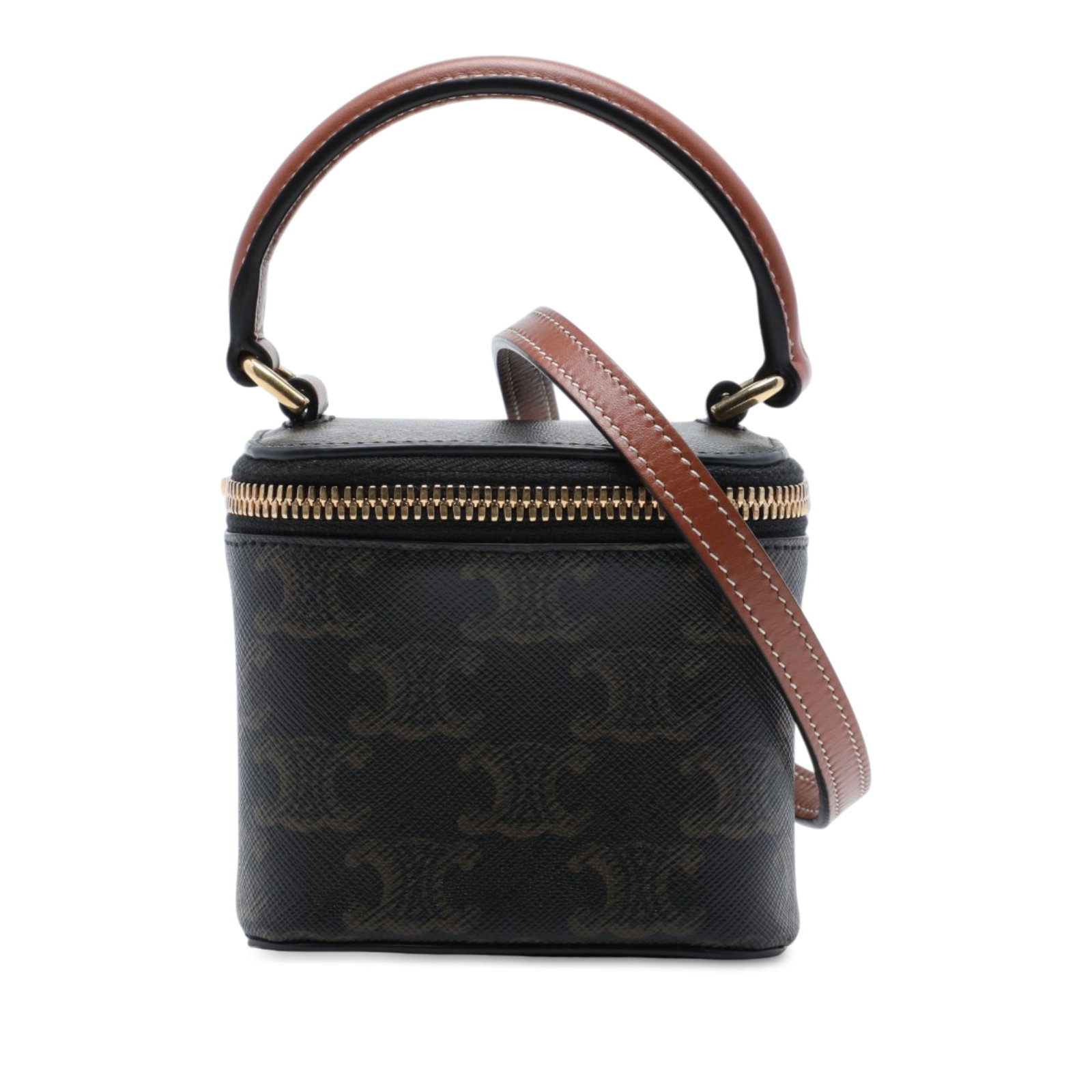 Celine Mini Triomphe Vanity Case in Coated Canvas (1 of 6)