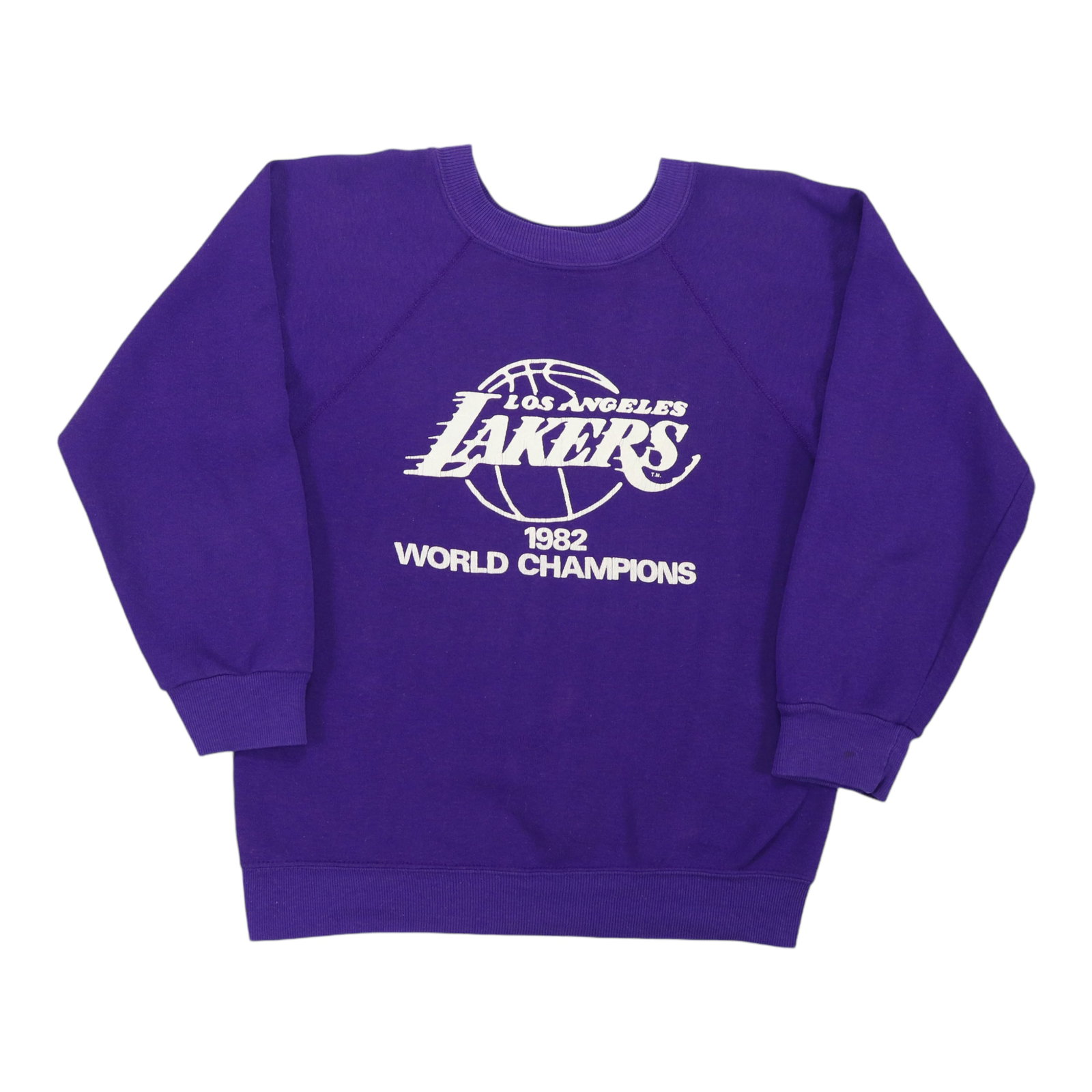 Purple Vintage Los Angeles Lakers 1982 World Champions Sweatshirt Small: Purple Vintage Los Angeles Lakers 1982 World Champions Sweatshirt Small Original vintage 1982 Los Angeles Lakers World Champions sweatshirt. This is a true vintage piece, not a modern reproduction. It
