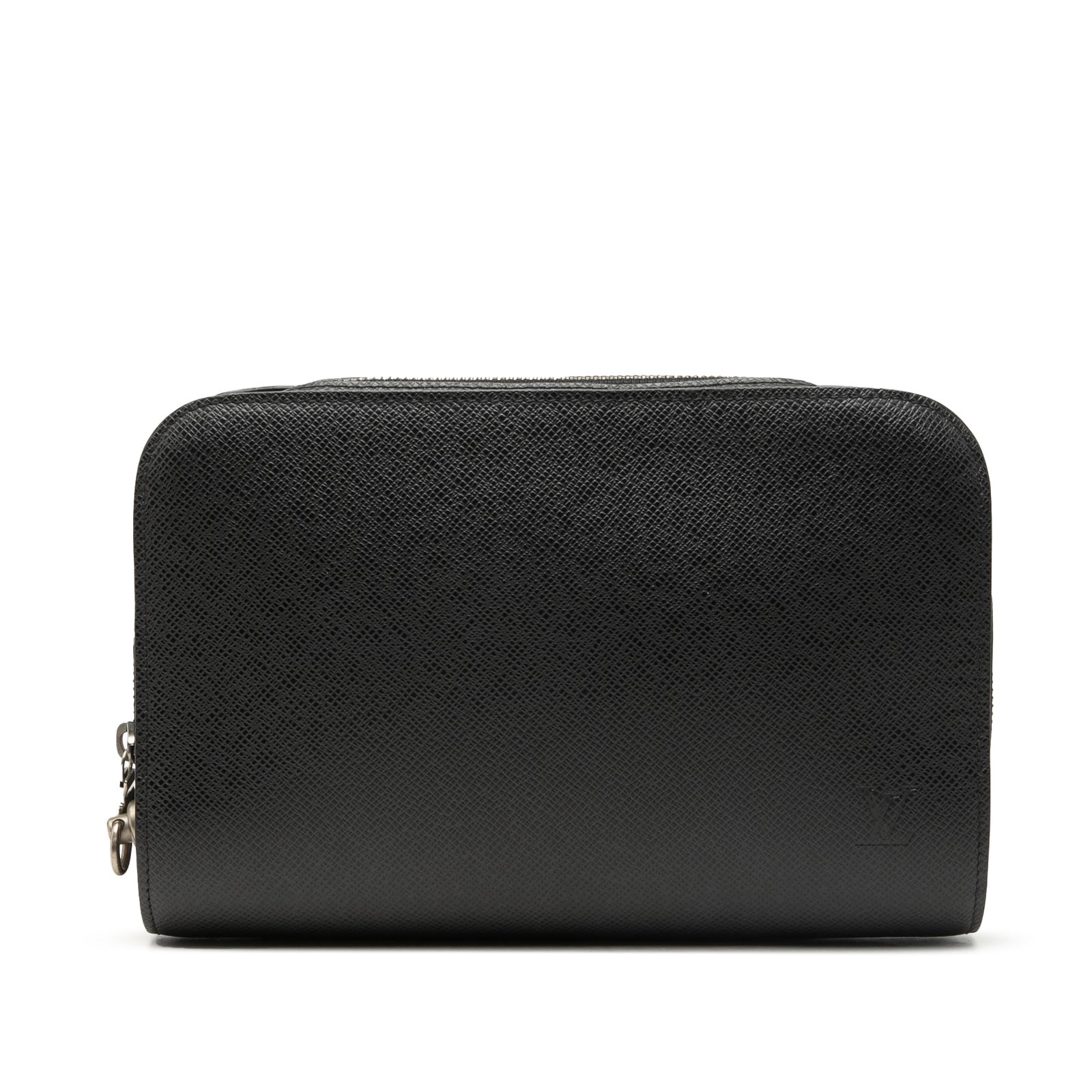 Louis Vuitton Baikal Taiga Leather Clutch Bag Black (1 of 7)