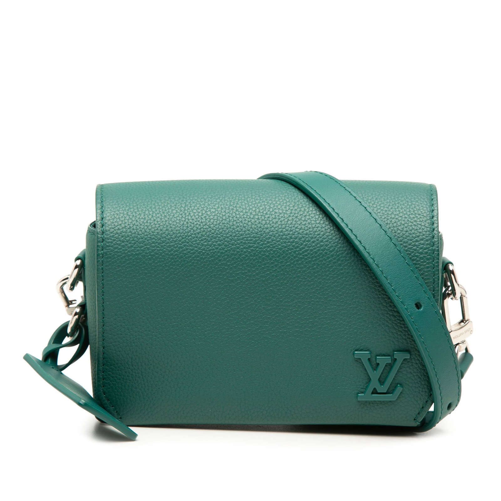 Louis Vuitton Aerogram Fastline leather wearable wallet green: Louis Vuitton Aerogram Fastline leather wearable wallet green This Louis Vuitton Aerogram Fastline Wearable Wallet is crafted in green leather and designed with a structured flap front and magnetic cl