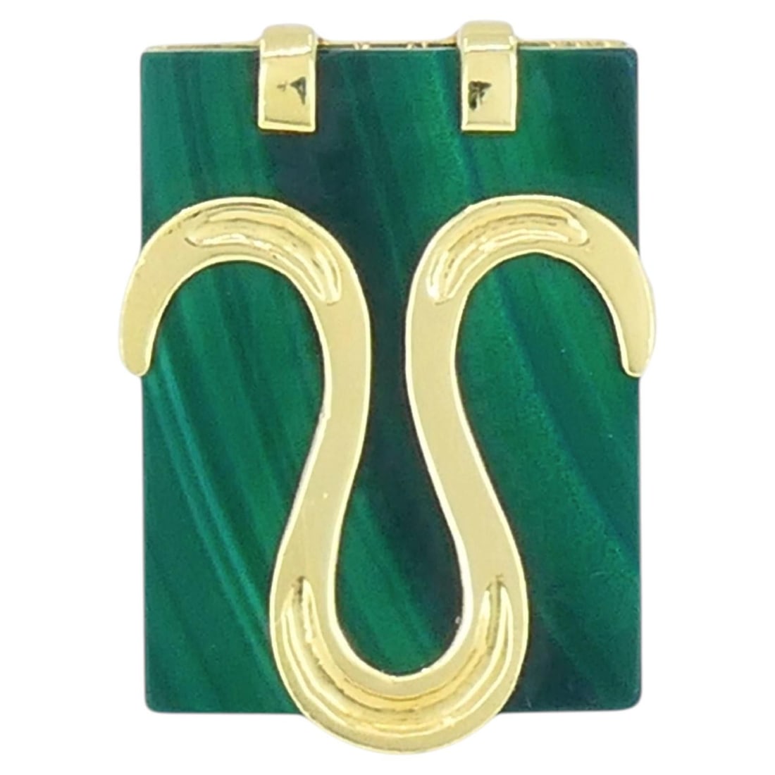 Italian Aries Zodiac Cocktail Ring in 18k Gold with Malachite (1 of 11)