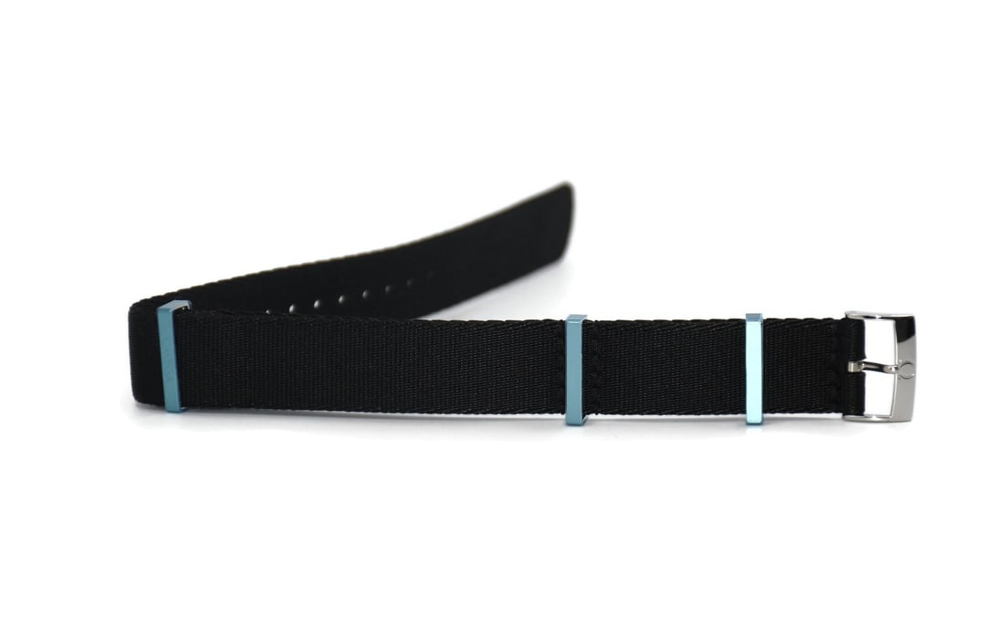 OMEGA Speedmaster 20mm Black Nylon Wristwatch Band (1 of 2)