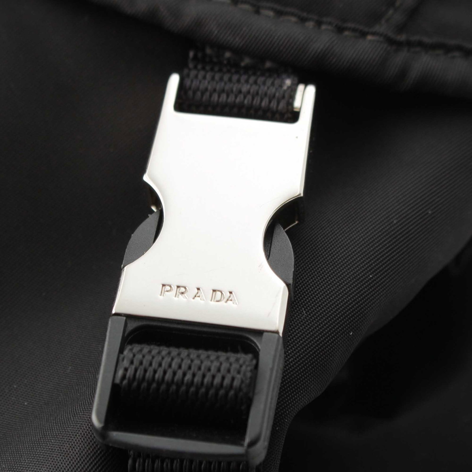 Prada Tessuto Nylon Drawstring Flap Backpack Black - 10