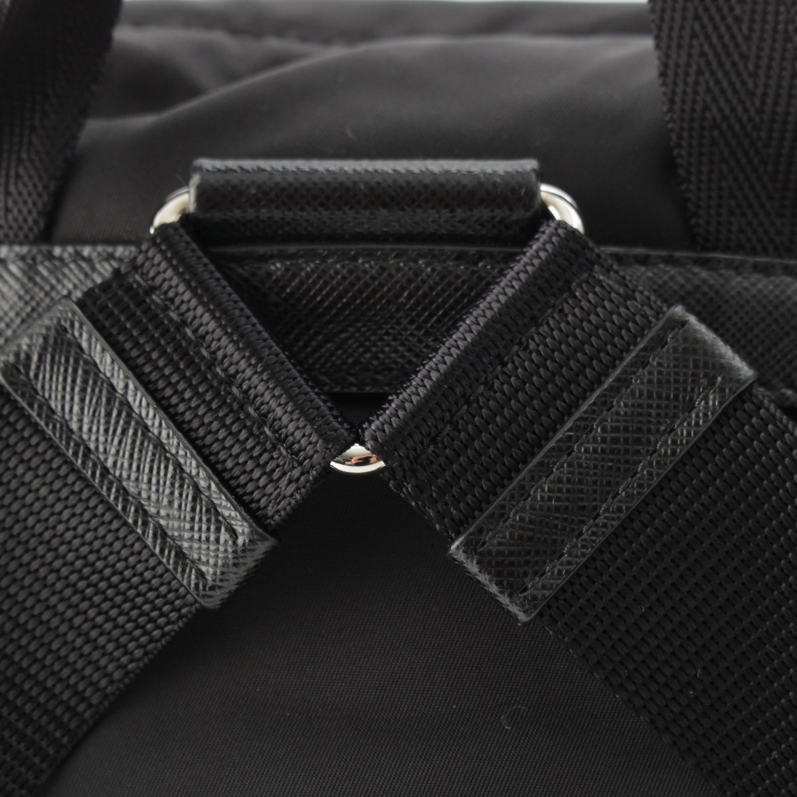 Prada Tessuto Nylon Drawstring Flap Backpack Black - 14