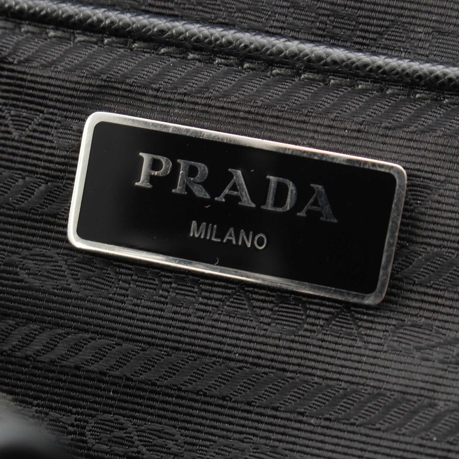 Prada Tessuto Nylon Drawstring Flap Backpack Black - 9