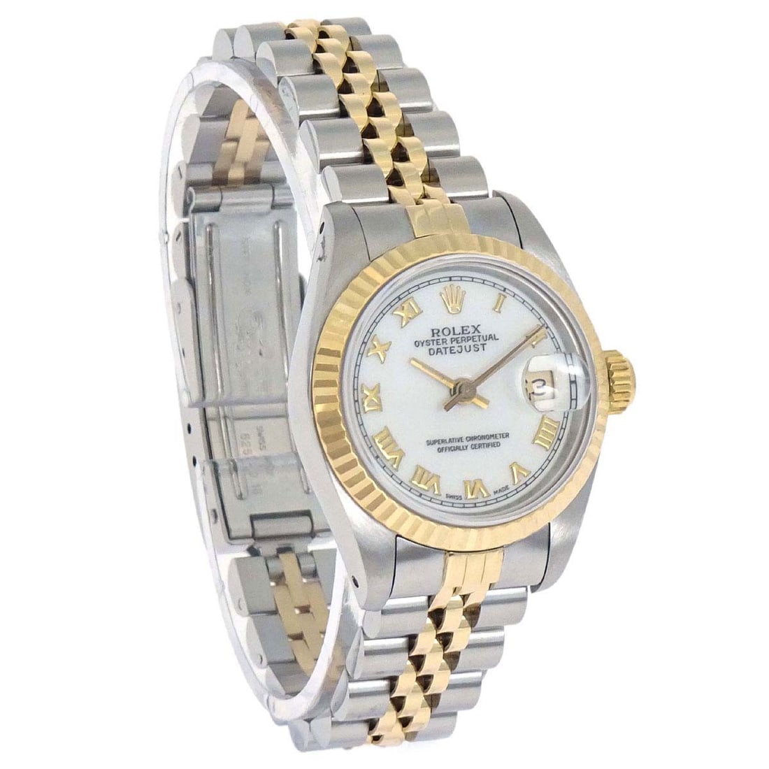 Rolex Datejust 69173 26mm Womens Wristwatch Steel 18K Yellow Gold: Rolex Datejust 69173 26mm Womens Wristwatch Steel 18K Yellow Gold Rolex Oyster Perpetual Datejust women's wristwatch with automatic mechanical movement and classic analog display. This 1990 watch feat