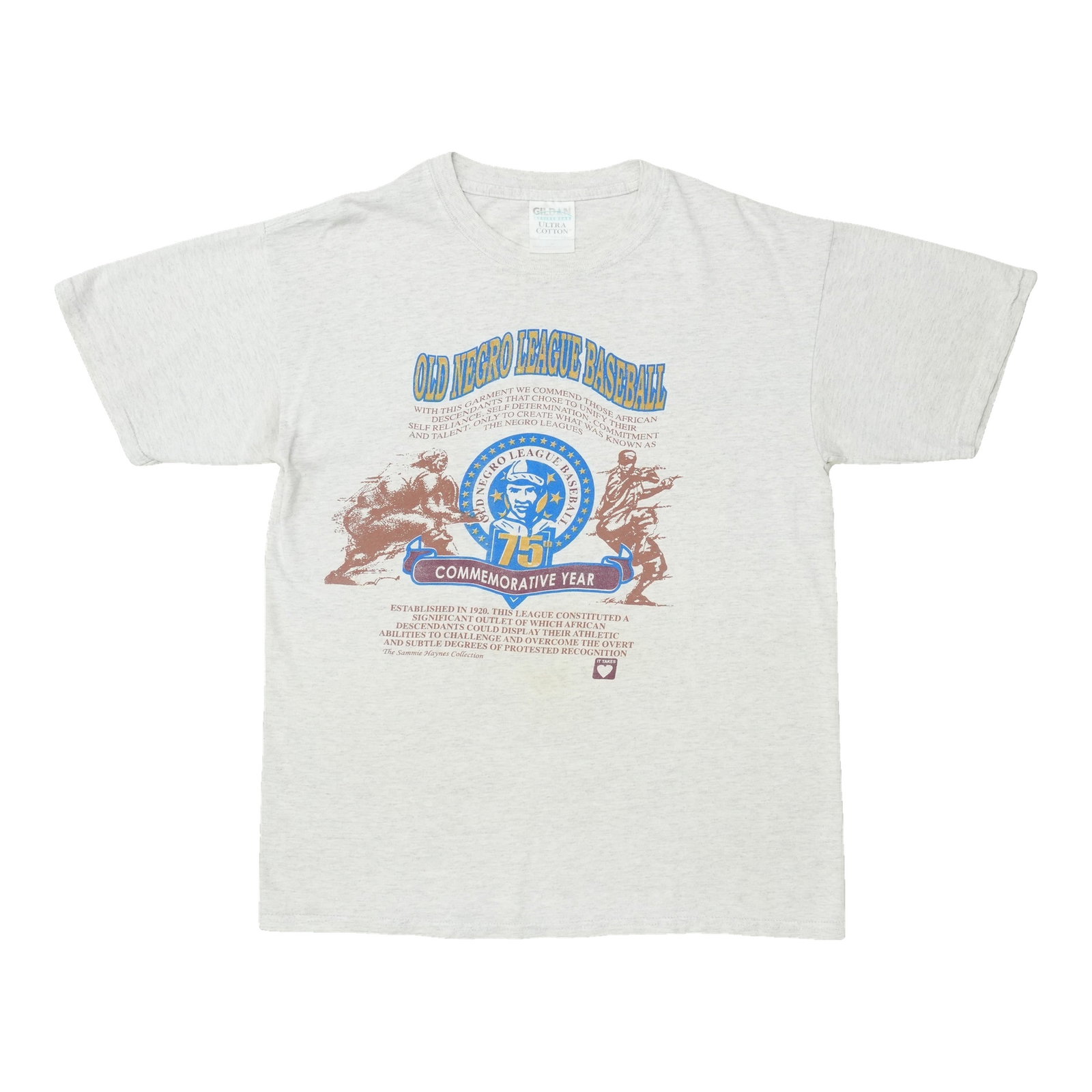 Vintage 1995 Negro League Baseball 75th Anniversary Cotton T Shirt (1 of 6)