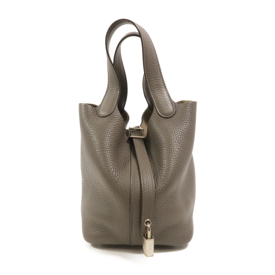 Hermes Picotin PM Taurillon Clemence Tote Etain PHW (1 of 15)