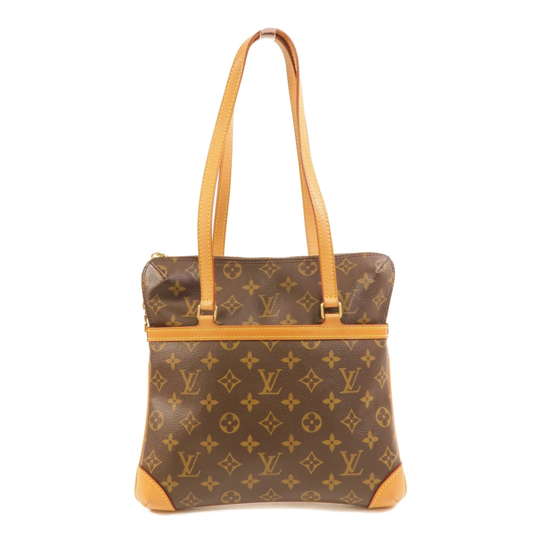Louis Vuitton Coussin GM Monogram PVC Coated Canvas Shoulder Bag M51141: Louis Vuitton Coussin GM Monogram PVC Coated Canvas Shoulder Bag M51141 Louis Vuitton Coussin GM shoulder bag in brown monogram and PVC coated canvas. The bag features gold-tone hardware, a handle dro