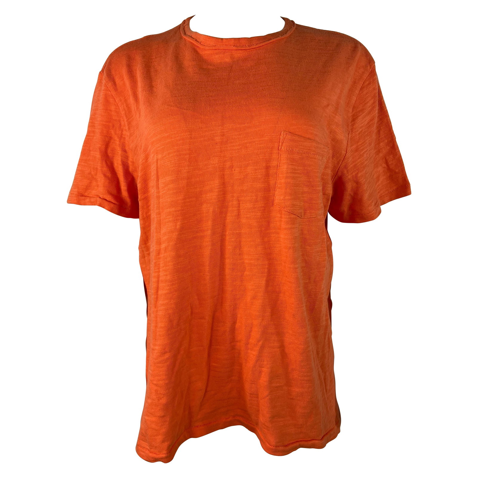 Rag and Bone XL Orange Cotton Crewneck T Shirt (1 of 9)