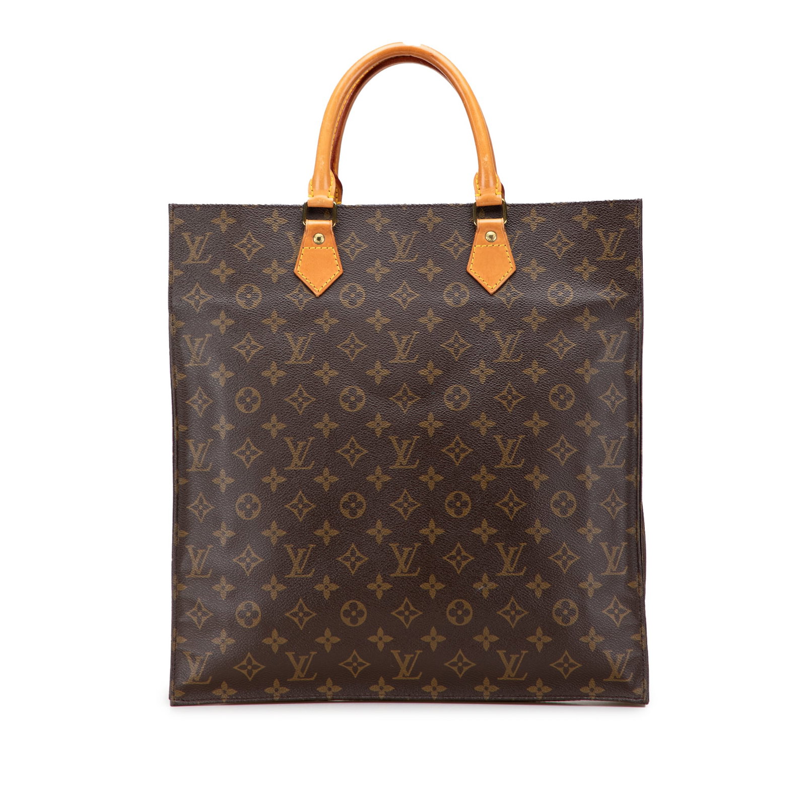 Louis Vuitton Monogram Sac Plat Bag Brown Fabric: Louis Vuitton Monogram Sac Plat Bag Brown Fabric The Louis Vuitton Monogram Sac Plat is a stylish and functional tote crafted from iconic monogram canvas. This bag features rolled vachetta leather han