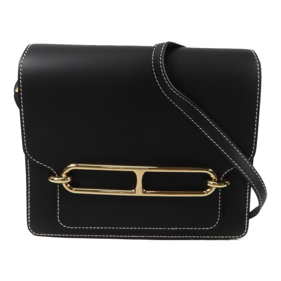 Hermes Roulis 23 2way Shoulder Bag Noir Sombrero Calfskin (1 of 16)